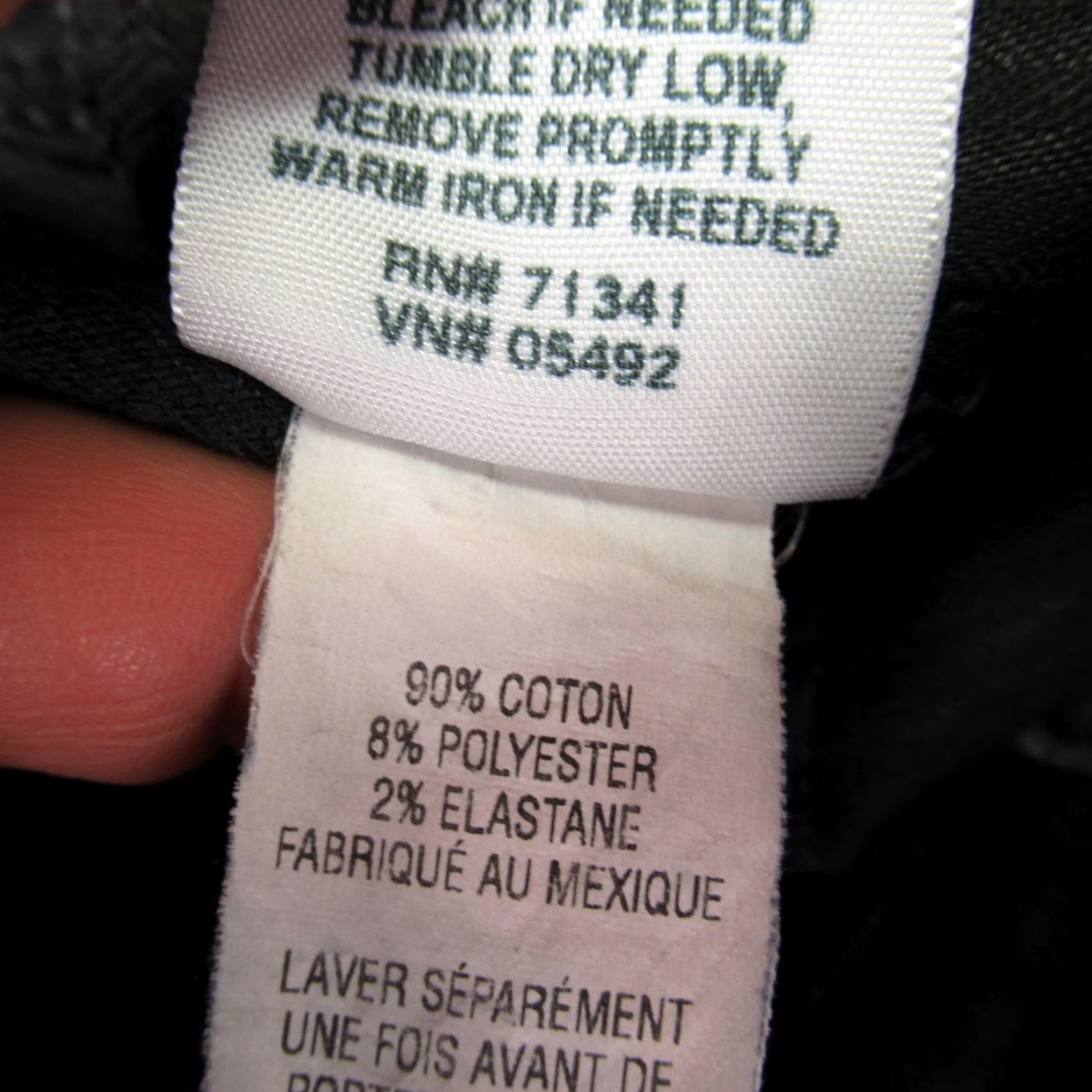 Vintage L.L. Bean Pants Women 10 Tall Lightweight Straight Leg Outdoors Regular Black Size 32" / US 10 / IT 46 - 5 Thumbnail