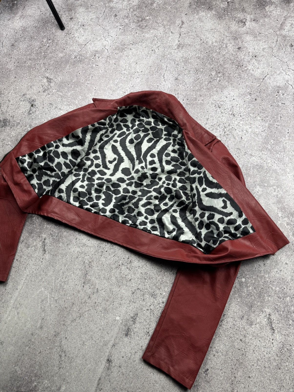 Japanese Brand Vintage Diesel Style Bondage Leather Cropped Jacket BikerY2K Size M / US 6-8 / IT 42-44 - 4 Thumbnail