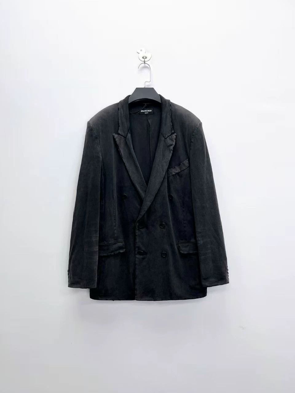 Balenciaga Balenciaga Worn Out Black Blazer Jacket - dmc Size US M / EU 48-50 / 2 - 1 Thumbnail