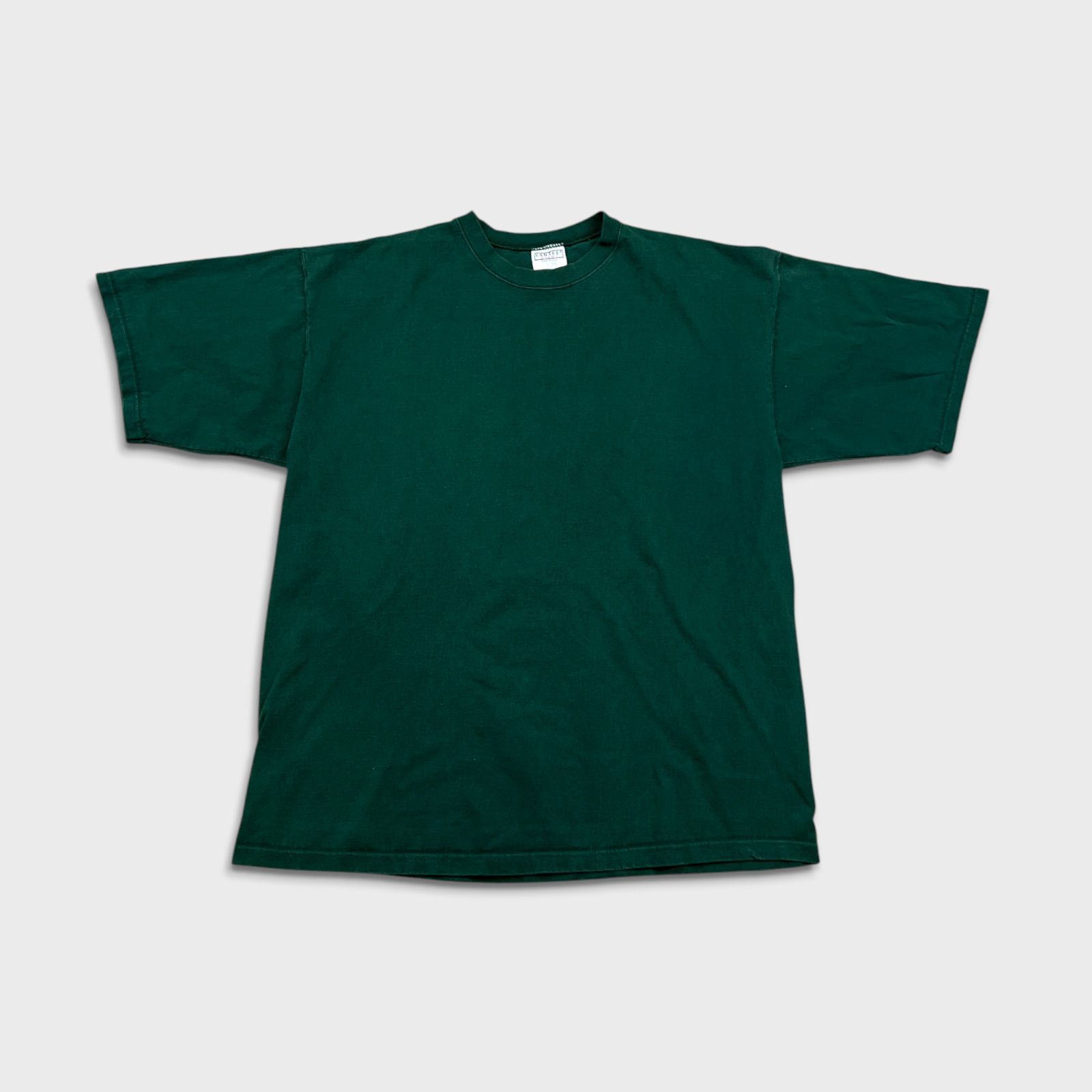 Vintage Vintage 90s Blank T Shirt Heavyweight Faded Short Sleeve Tee Size US XL / EU 56 / 4 - 1 Thumbnail