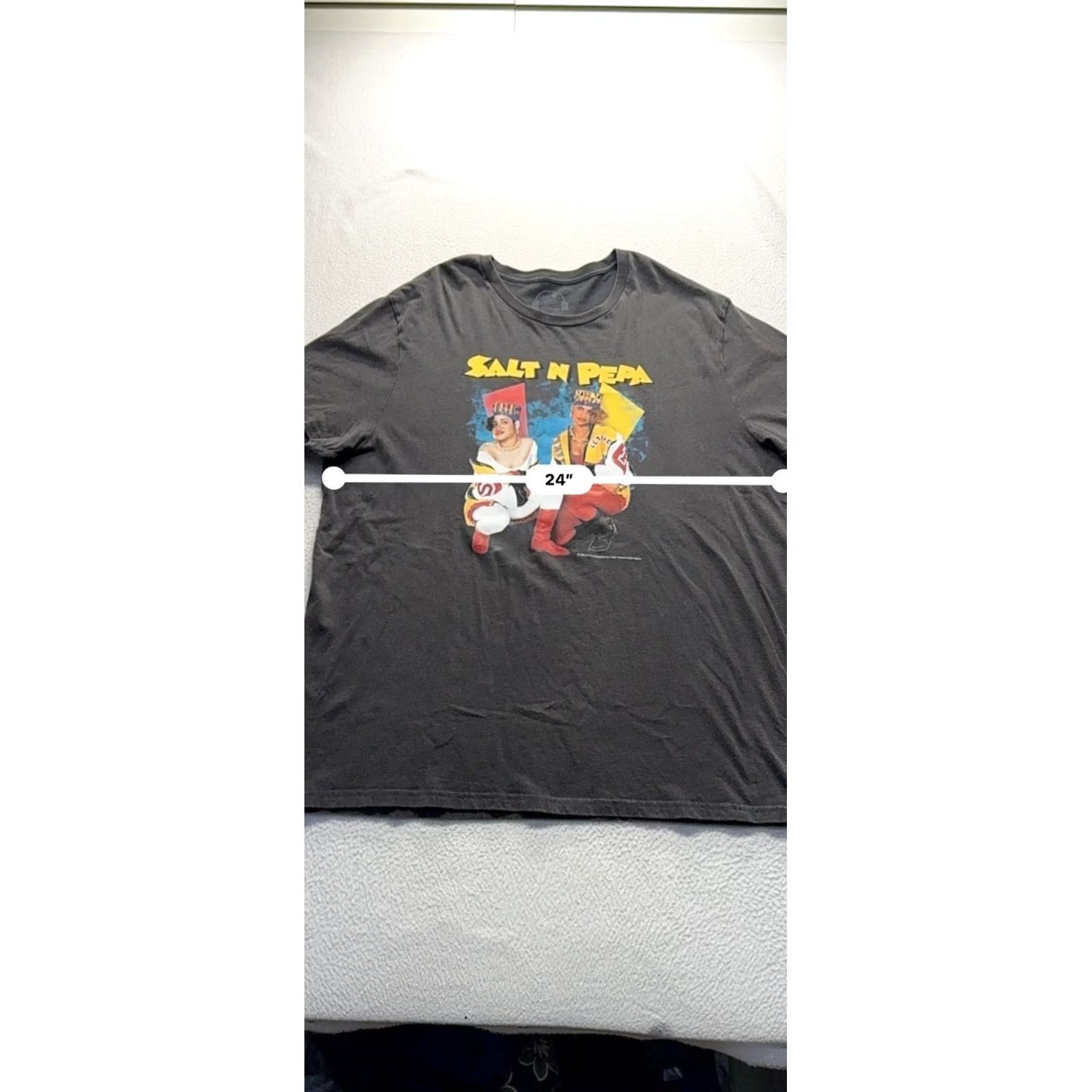 Lee Lee Salt N Pepa Graphic Tee Black Short Sleeve Cotton Blend #7791 Mens 2XL T-Shirt Graphic Vintage Style Cool Casual Shirts Size US 39 - 6 Thumbnail