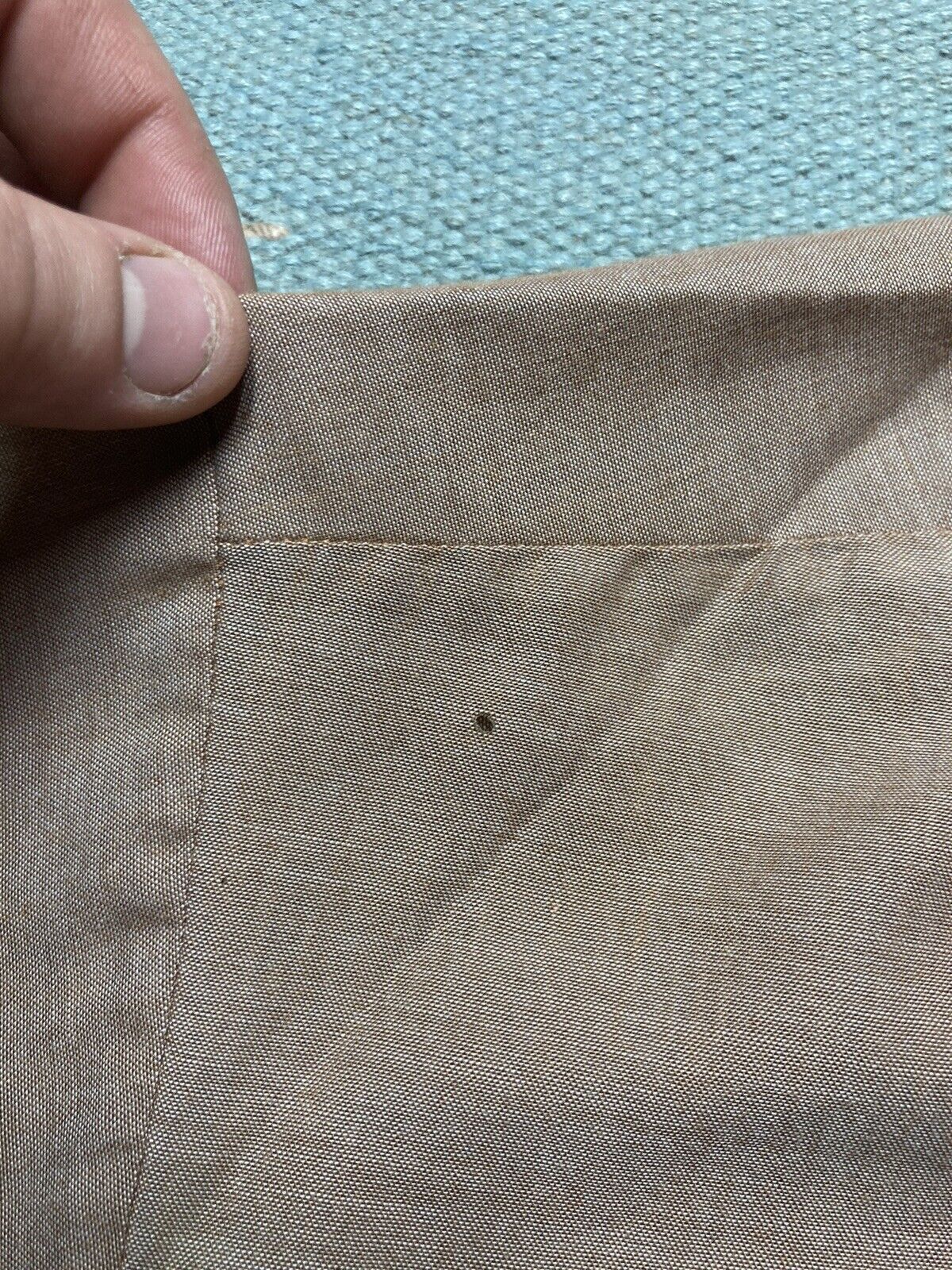 Vintage 70s button shirt Kmart dagger collar lightweight tan large Size US L / EU 52-54 / 3 - 7 Thumbnail
