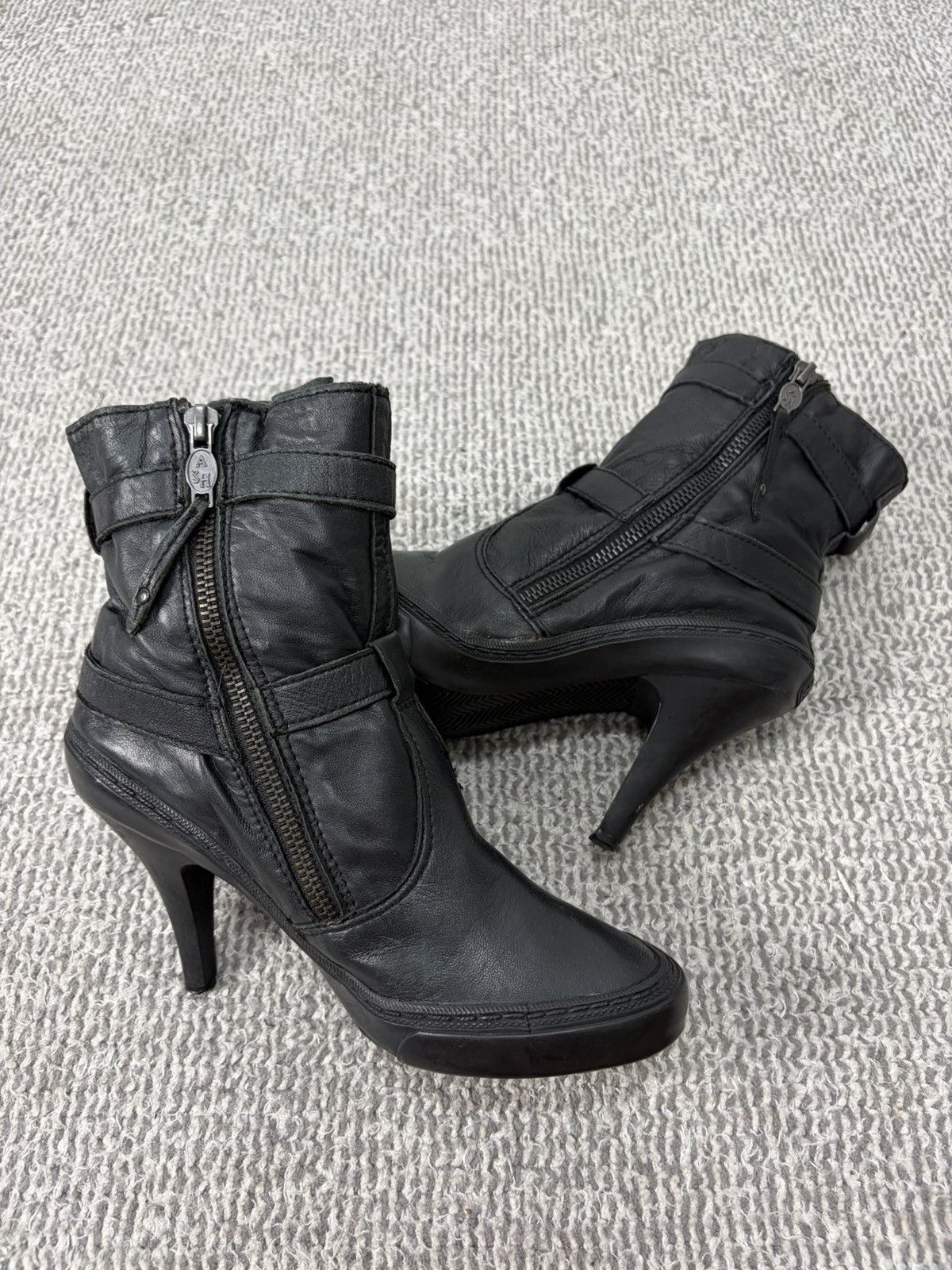 ASH Ash Heels Black Leather Buckled Sneaker Size 37 Size US 7 / IT 37 - 6 Thumbnail