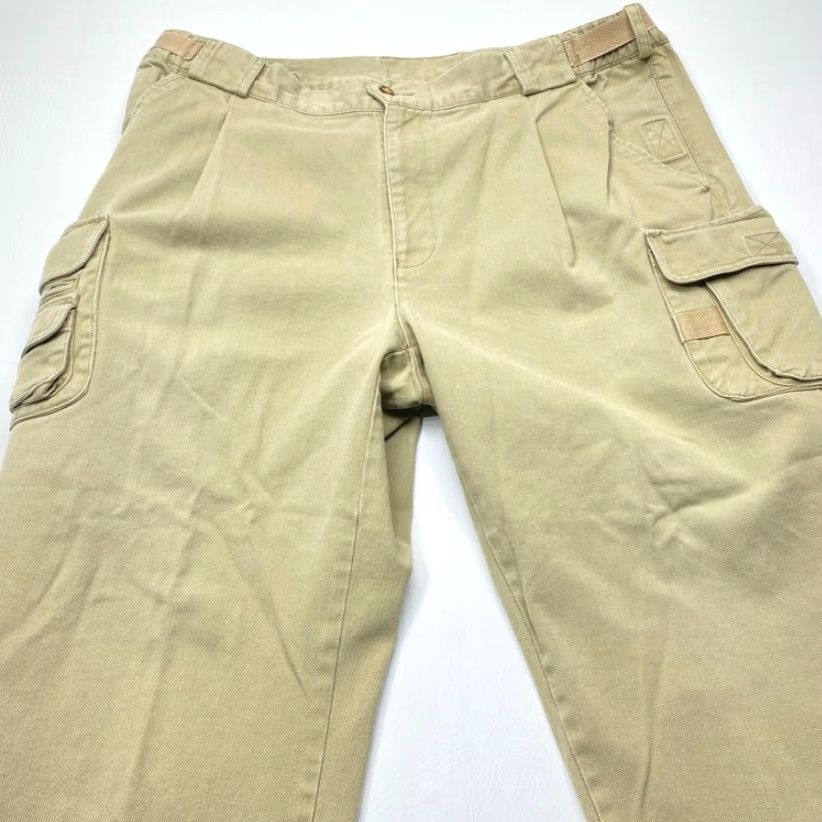 Orvis Orvis Cargo Pants 40x25.5 Beige Utility Pockets Adjustable Waist Hong Kong 8478 Size US 40 / EU 56 - 3 Thumbnail