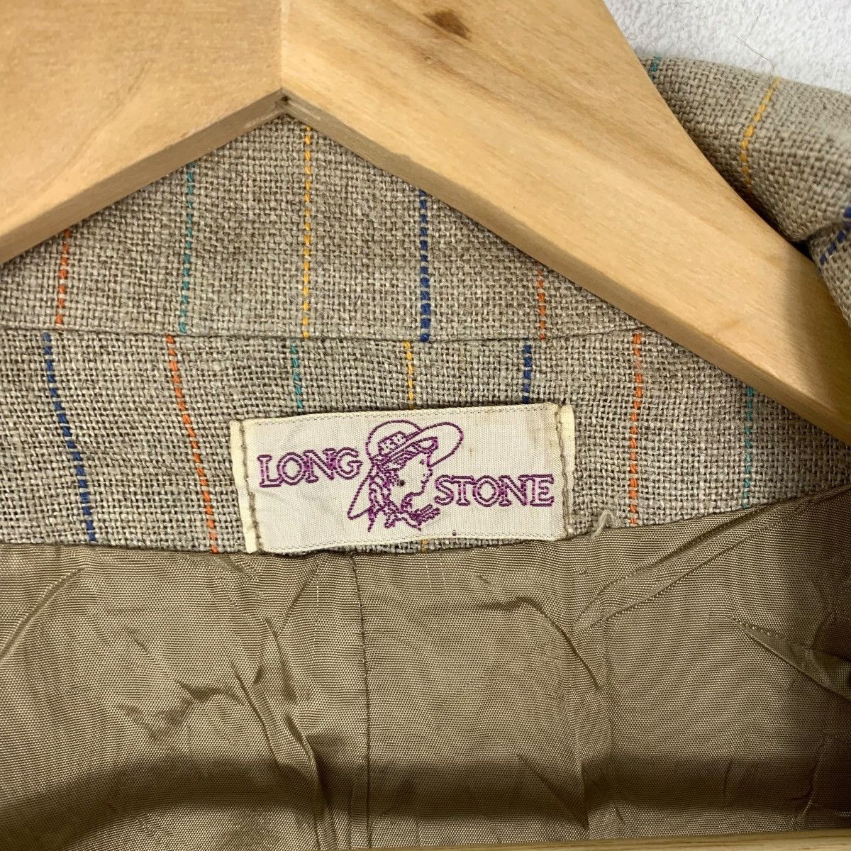 Vintage Vintage 90s LONG STONE EMMEDIPI Made In Italy Peacoat Blazer Size S / US 4 / IT 40 - 9 Thumbnail