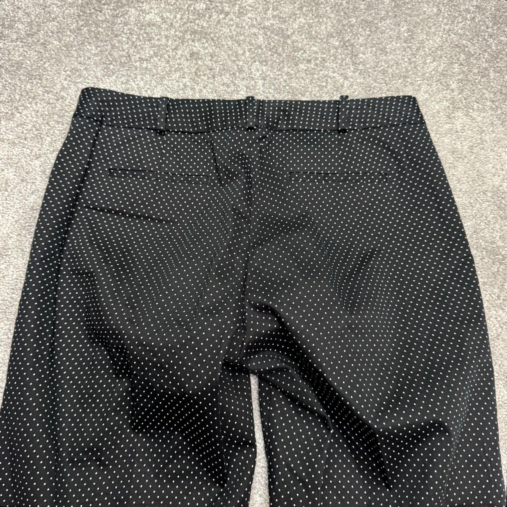 Talbots VINTAGE Talbots Nautical Polka Dot Dress Pants Womens 8 Black Business Casual Workwear Modern Classic Size 30" / US 8 / IT 44 - 3 Thumbnail
