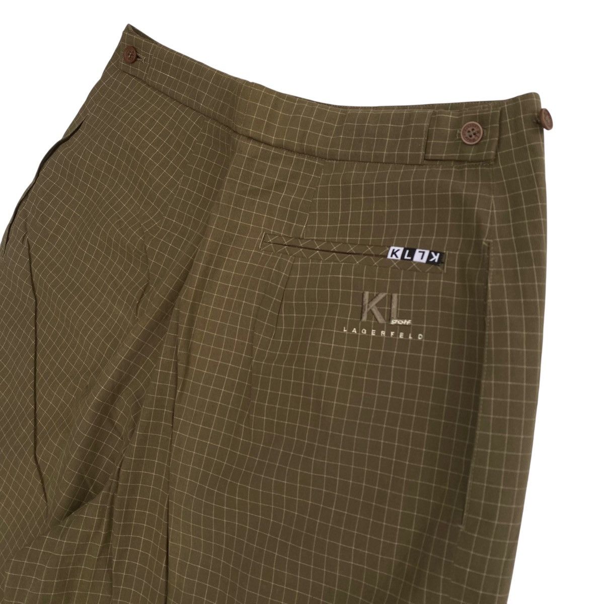 Designer × Karl Lagerfeld × Vintage Vintage KARL LAGERFELD Golf Plaid Chinos Pant Sz28 Size US 28 / EU 44 - 6 Thumbnail