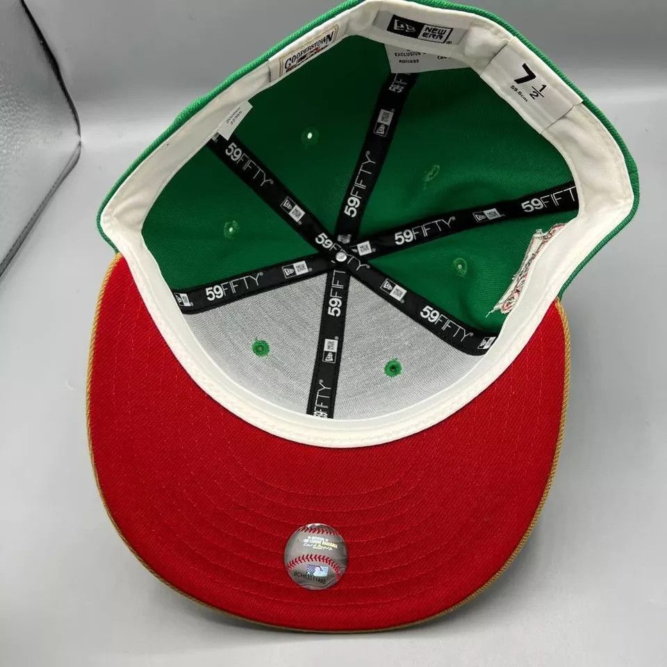 New Era San Diego Padres Hat Men 7 1/2 Green Petco Park Fitted Cap Size ONE SIZE - 5 Thumbnail