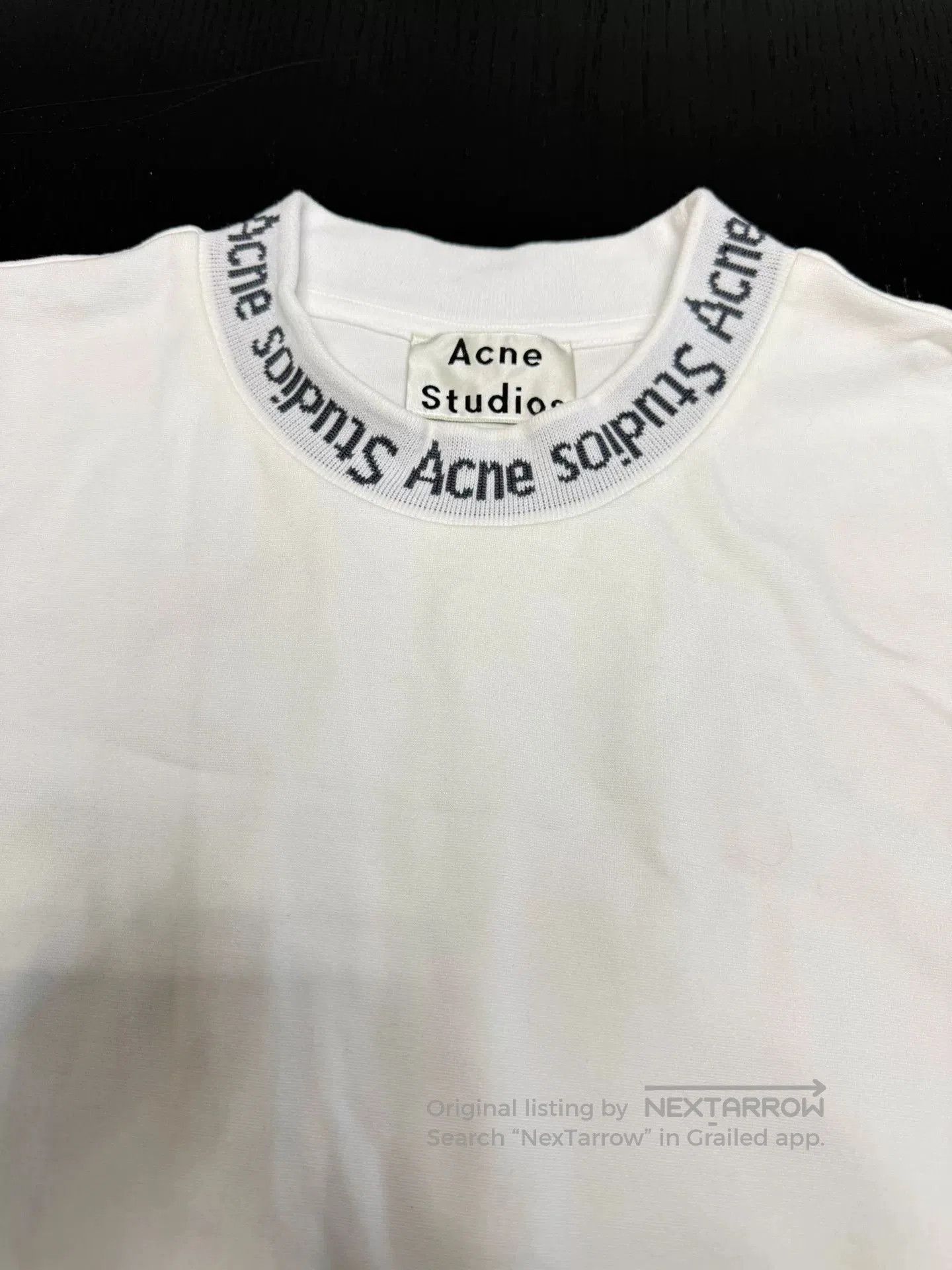 Acne Studios Acne Studios Letter Neck Short Sleeve T. Size US XL / EU 56 / 4 - 3 Thumbnail