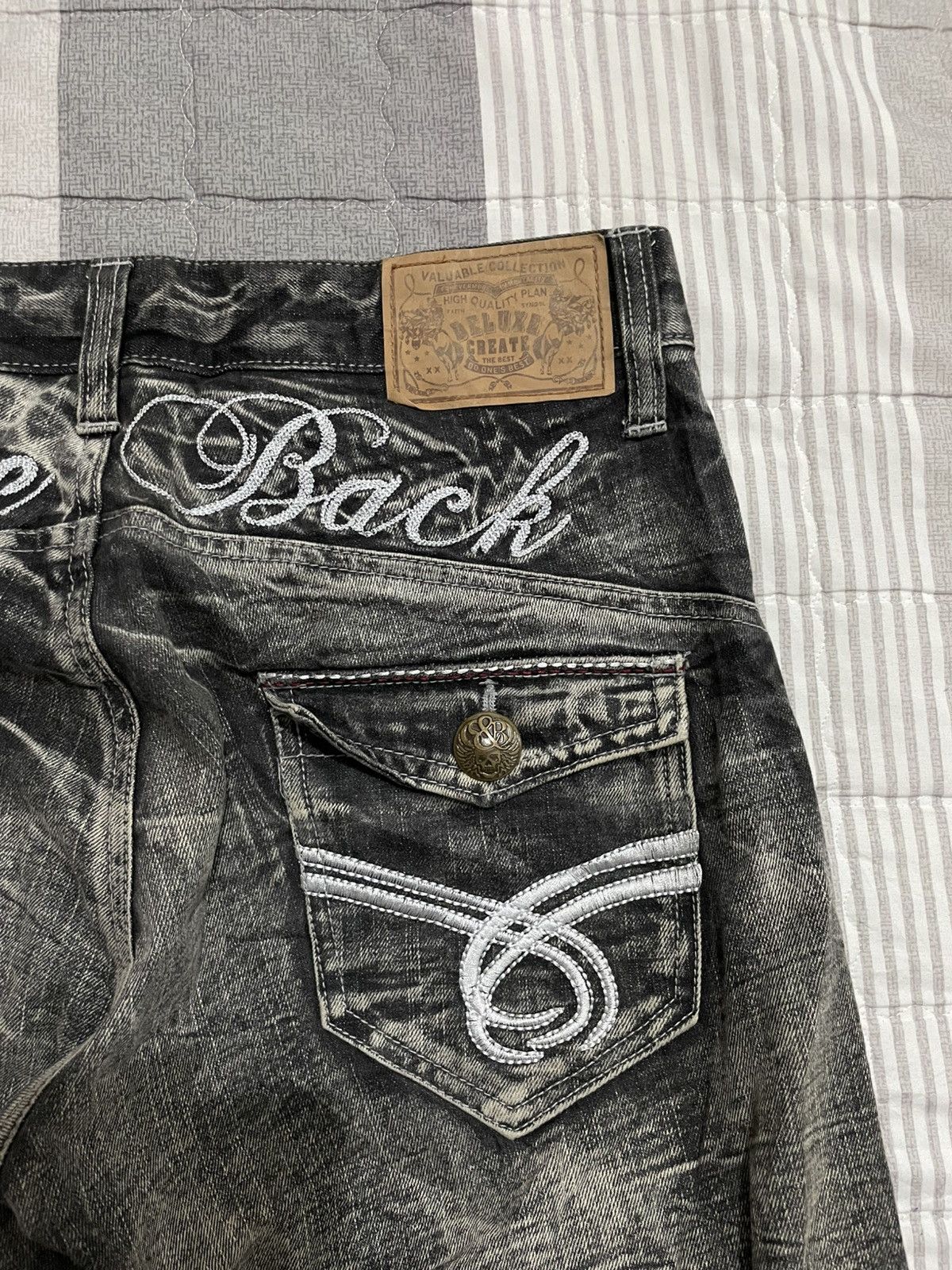 Japanese Brand Y2K Creation fadding denim y2k Size US 32 / EU 48 - 19 Thumbnail