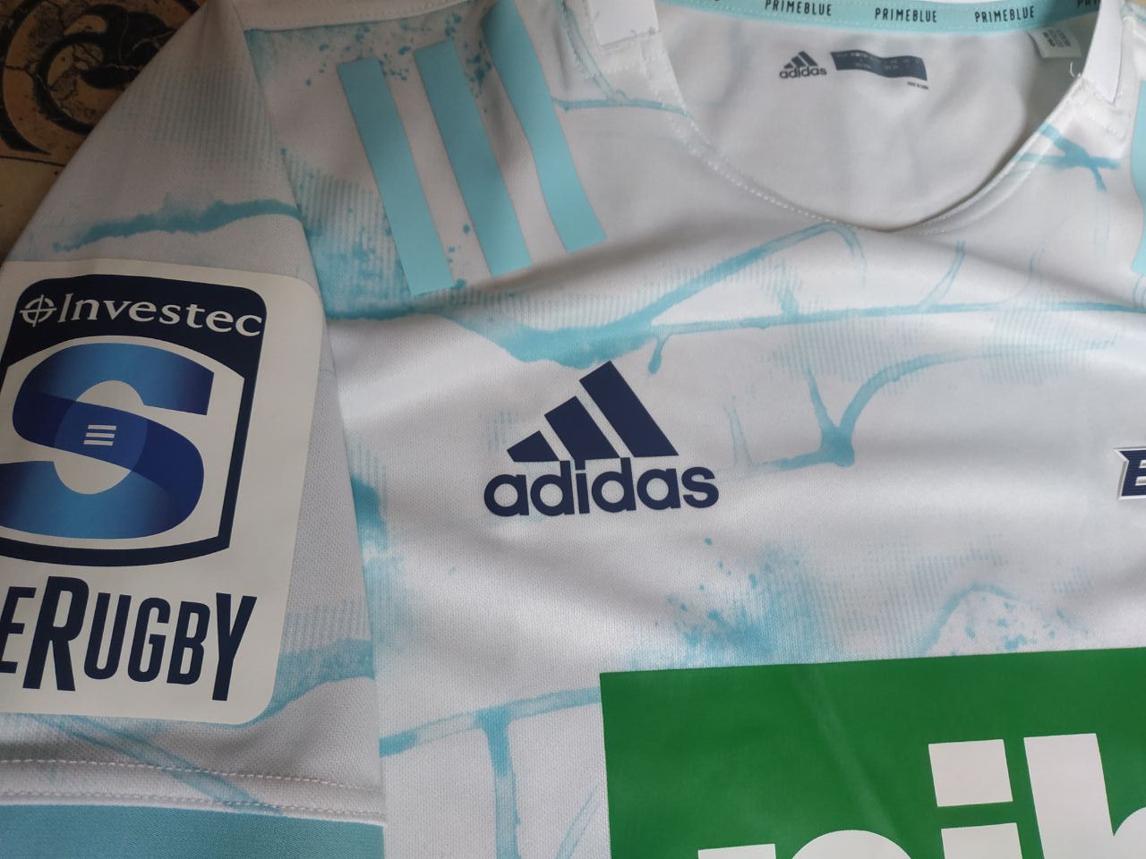 Adidas Adidas Auckland Blues 2021 Away Rugby Jersey Primeblue Size US L / EU 52-54 / 3 - 12 Thumbnail