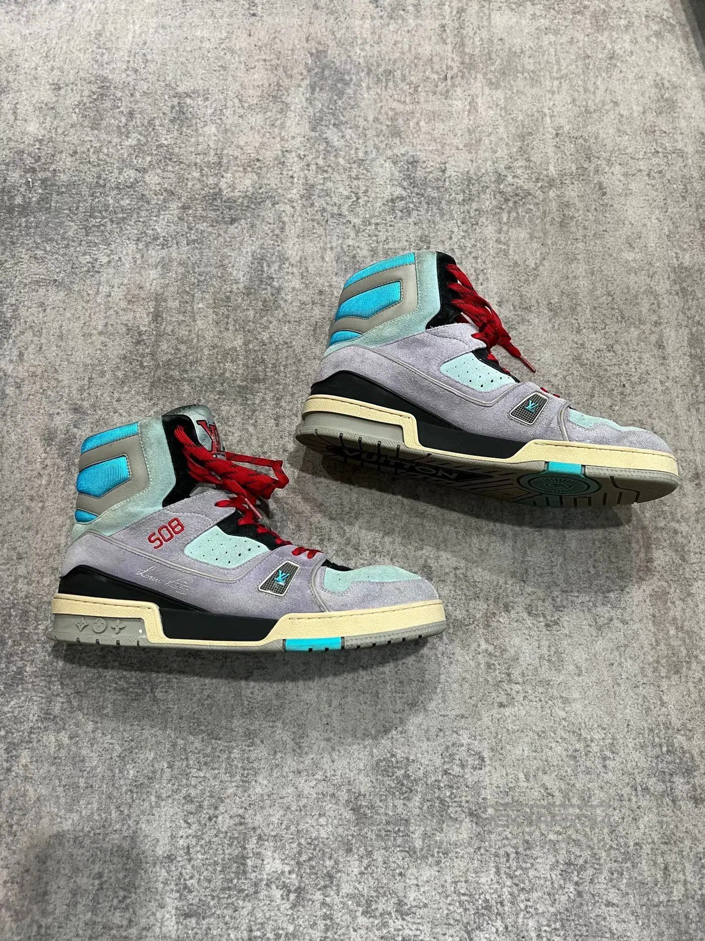 Louis Vuitton Lv拼色高帮trainer high. Size US 10 / EU 43 - 2 Thumbnail