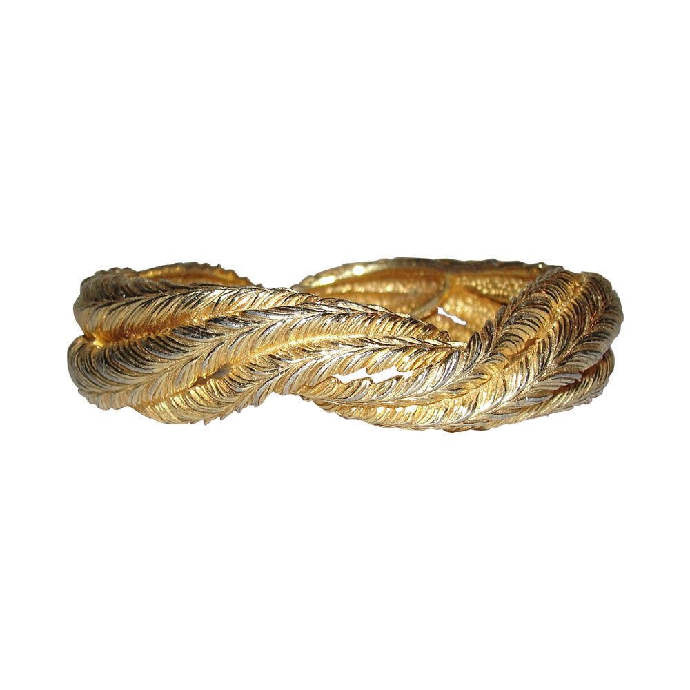 Designer Castlecliff Interlocking Feather Bangle Size ONE SIZE - 1 Thumbnail