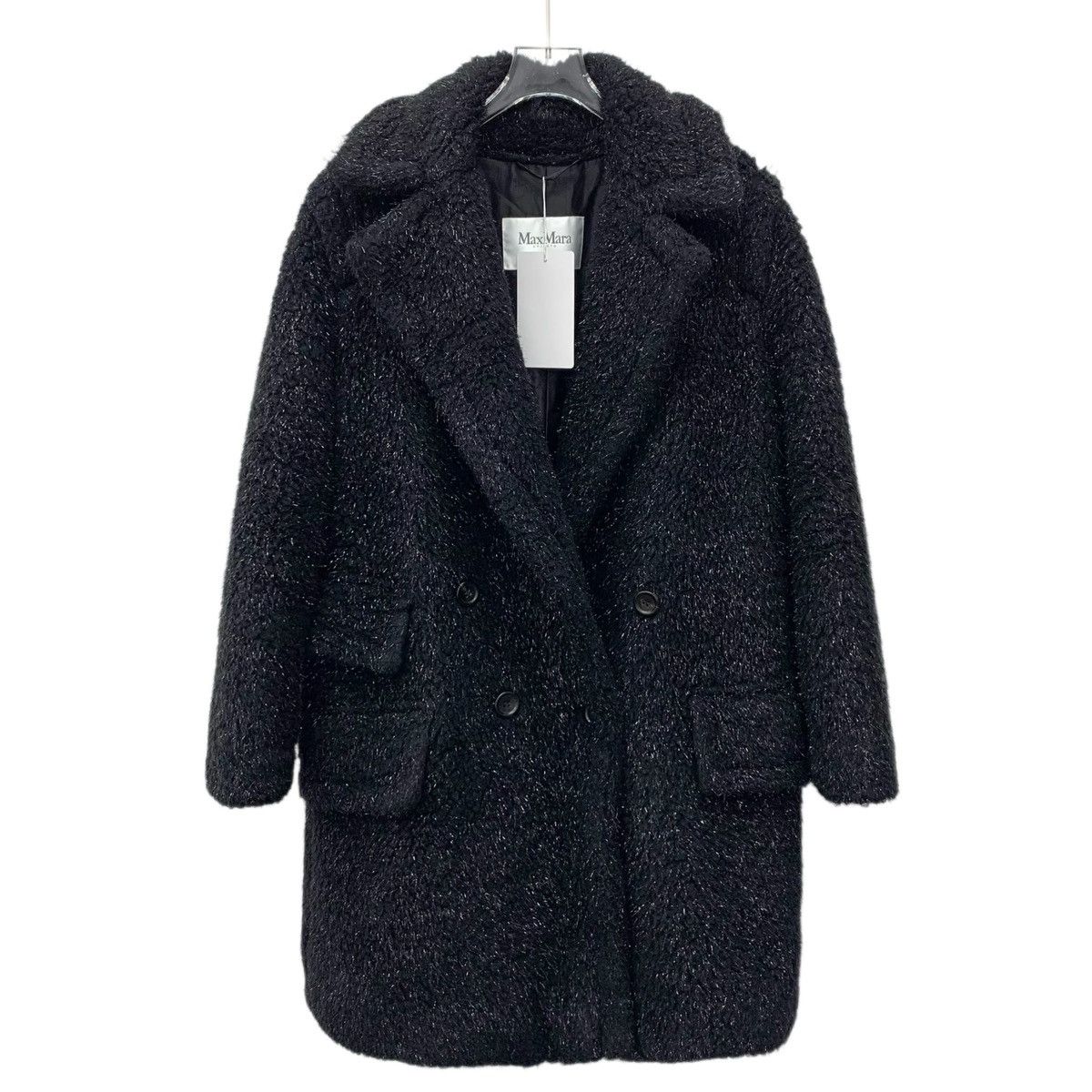 Max Mara Maxmara Black Fine Shiny Camel Velvet Coat Size S / US 4 / IT 40 - 1 Thumbnail