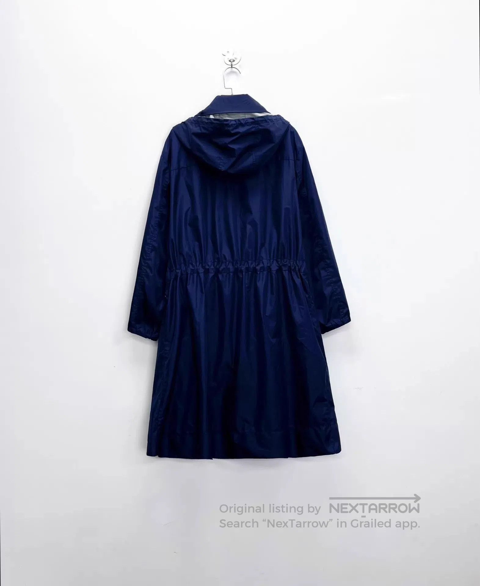 Louis Vuitton Blue Long Hooded Coat with Pockets - Size M. Size US M / EU 48-50 / 2 - 2 Thumbnail