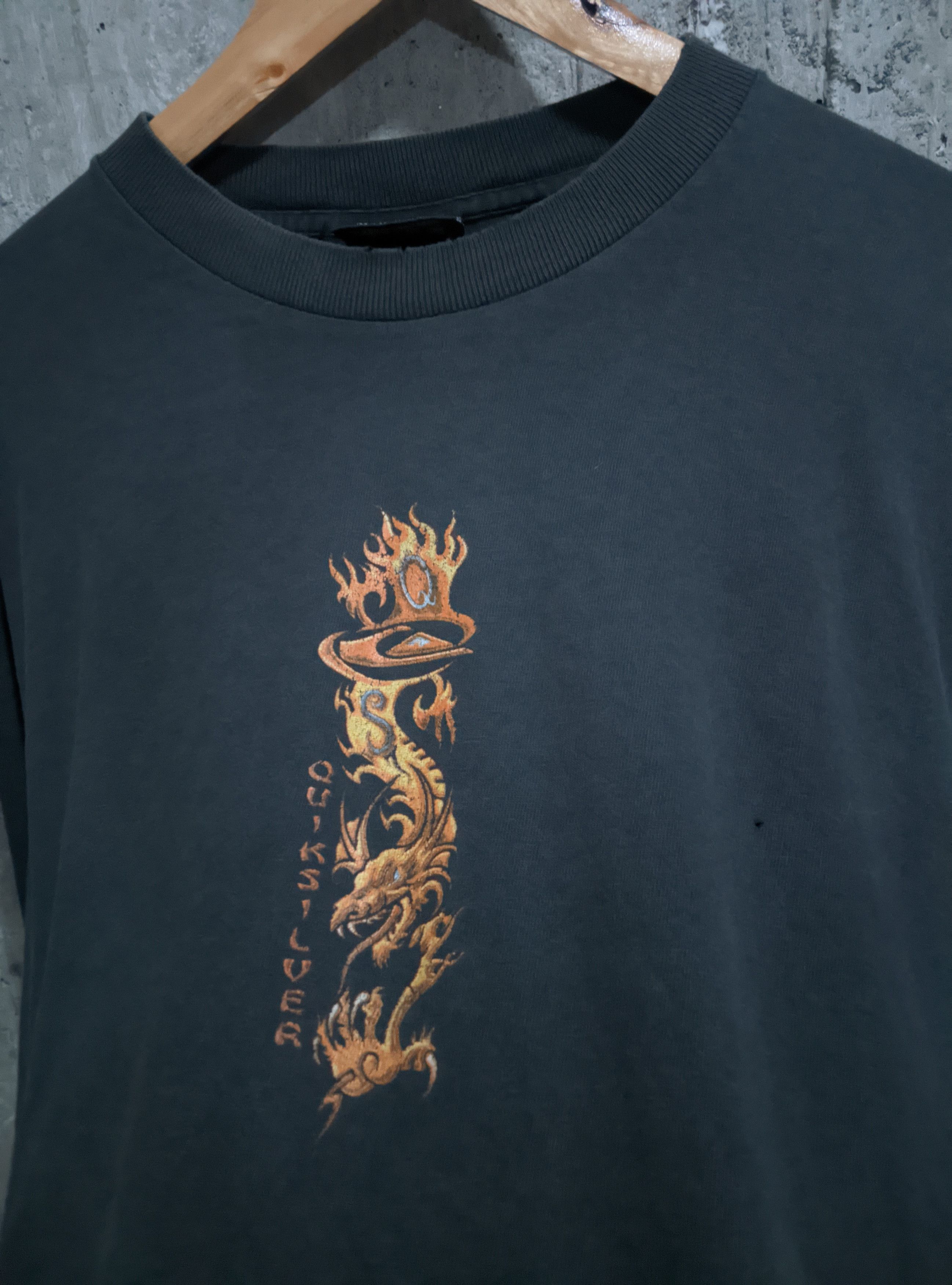 Quiksilver Vintage quiksilver dragon distressed sun faded ERD Size US L / EU 52-54 / 3 - 4 Thumbnail