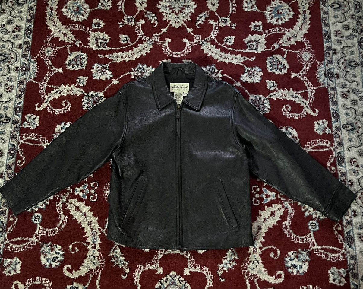 Eddie Bauer Eddie Bauer Vintage Leather Jacket Size S / US 4 / IT 40 - 1 Thumbnail