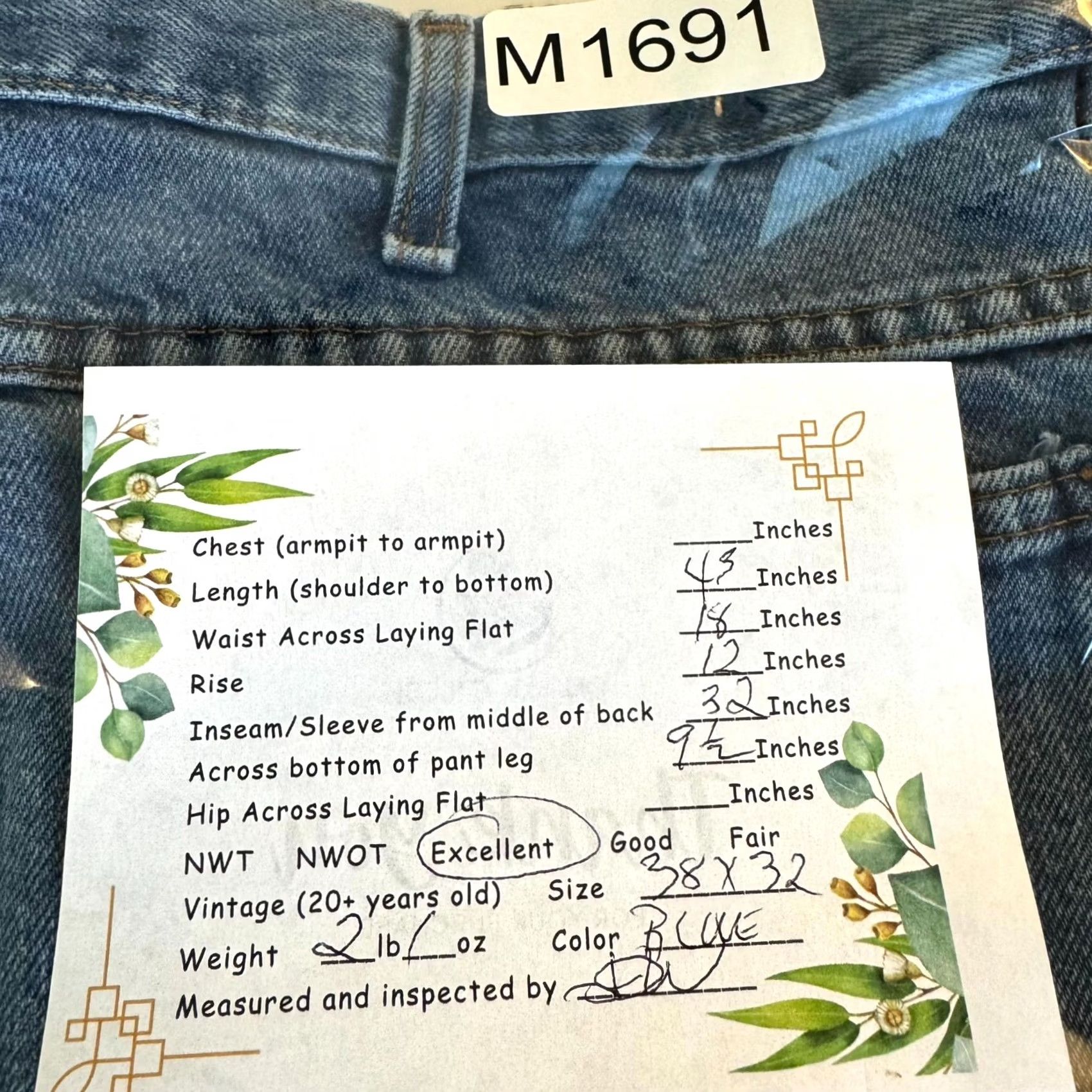 American Eagle Outfitters VINTAGE American Eagle Outfitters Men's Jeans 34 x 32 Blue Denim Mid-Rise Straight Size US 34 / EU 50 - 6 Thumbnail
