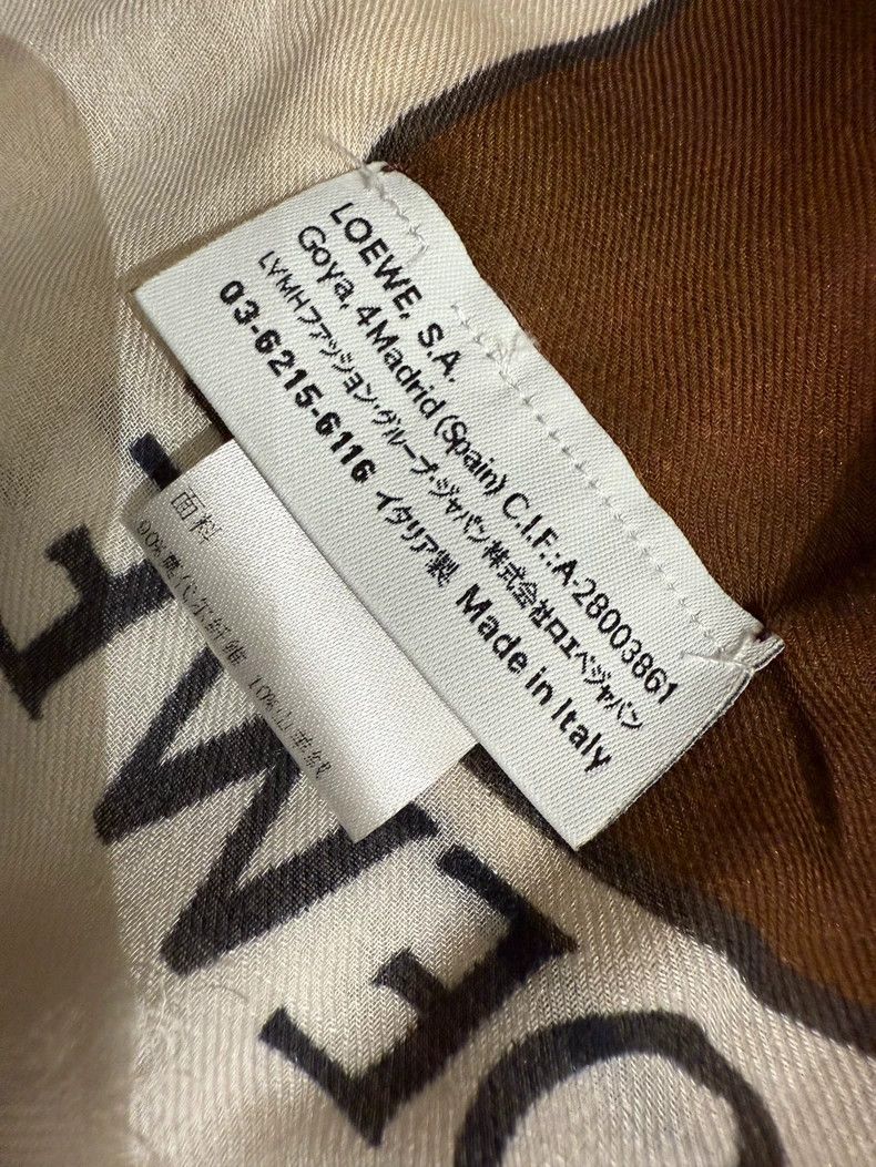 Loewe LOEWE Portrait scarf, material 90% Modal fiber +10% cashme Size ONE SIZE - 4 Thumbnail