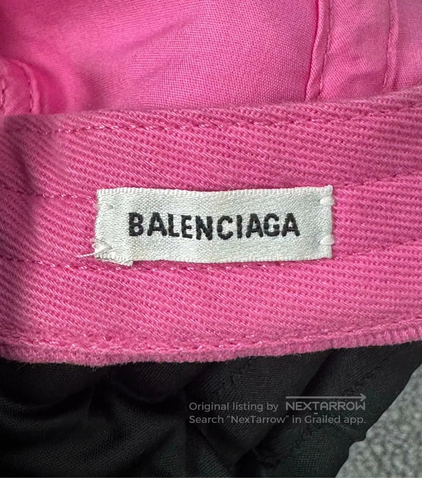 Balenciaga Balenciaga size L Pink Embroidered Letter Logo Baseball Ca Size ONE SIZE - 4 Thumbnail