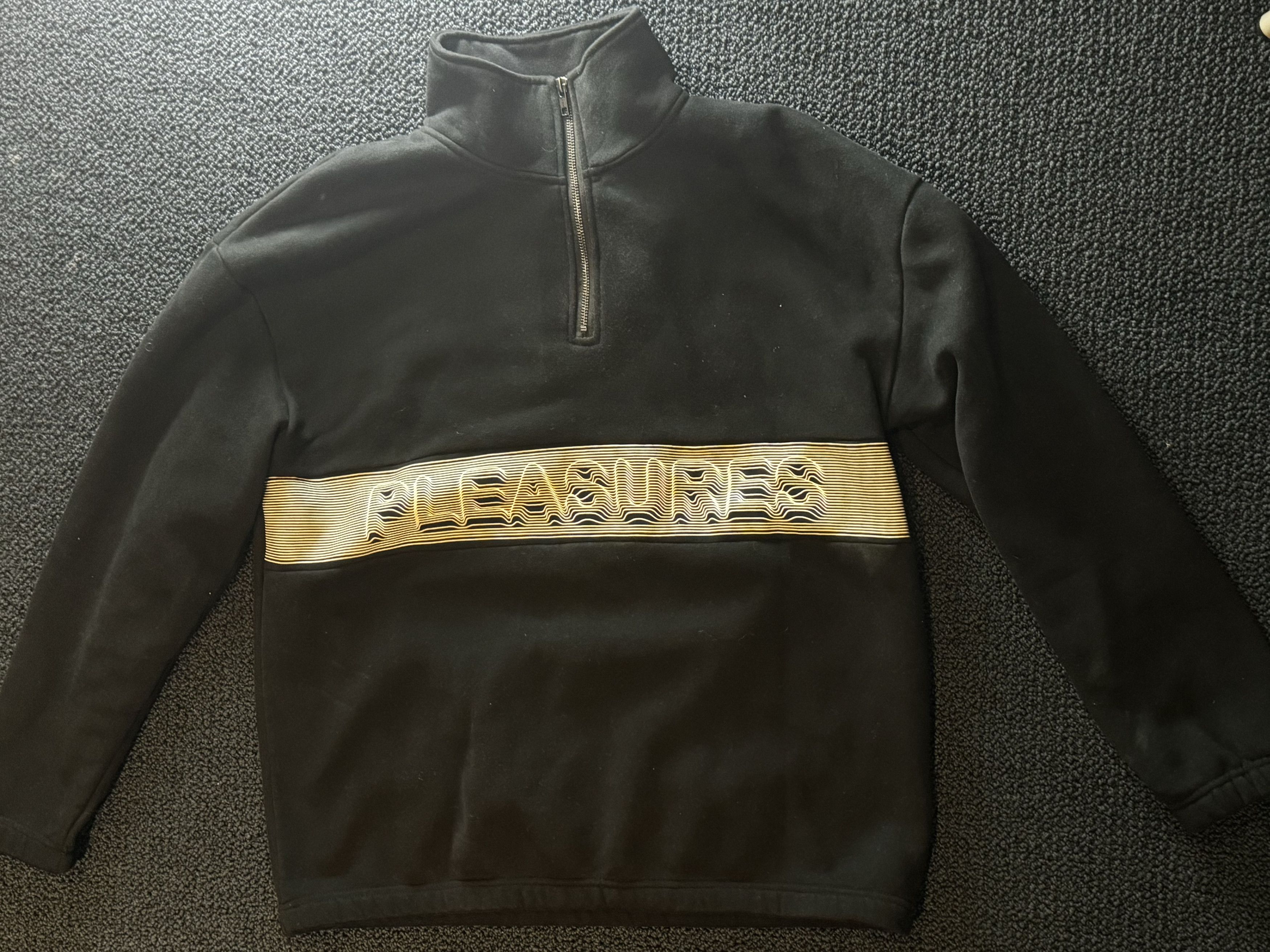 Pleasures Pleasure Black Sweatshirt Quarter Zip Size US M / EU 48-50 / 2 - 1 Thumbnail