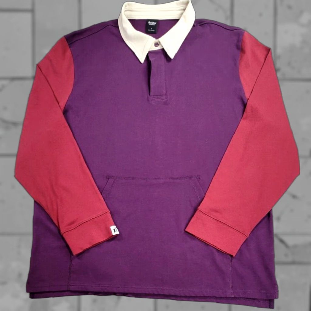 Bonobos Bonobos Rugby Polo Shirt Mens XL Colorblock Long Sleeve Pouch Pocket Fielder Size US XL / EU 56 / 4 - 1 Thumbnail
