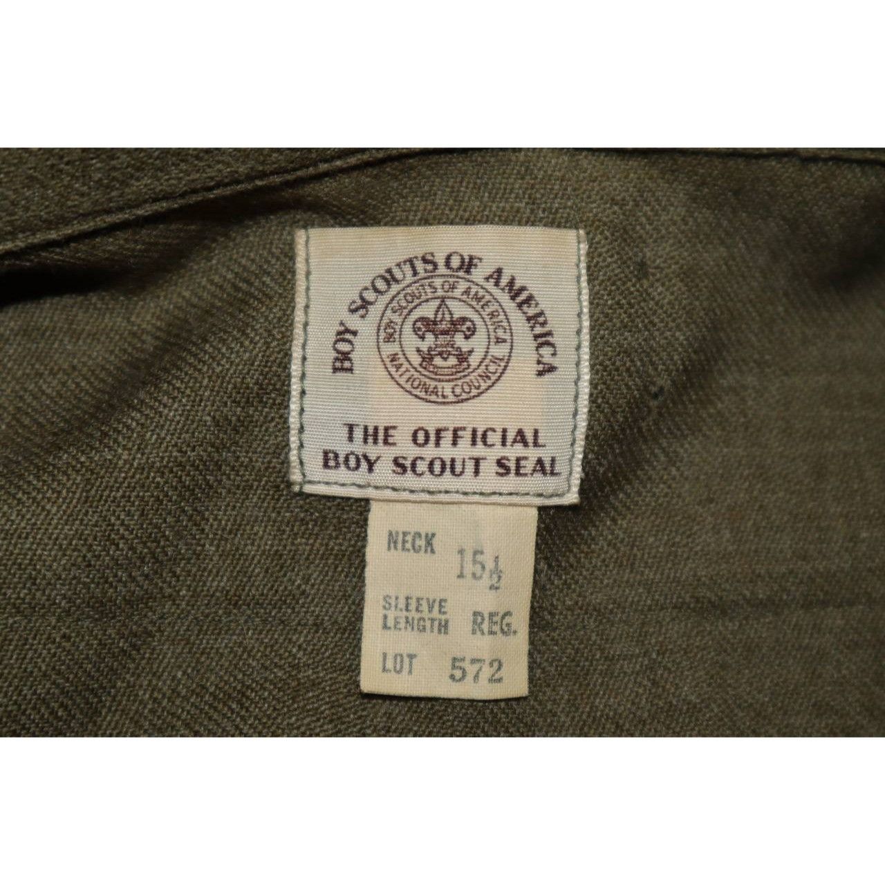 Vintage Vintage 1970s BSA Boy Scouts Wool Uniform Shirt Men’s L USA Size US L / EU 52-54 / 3 - 3 Thumbnail