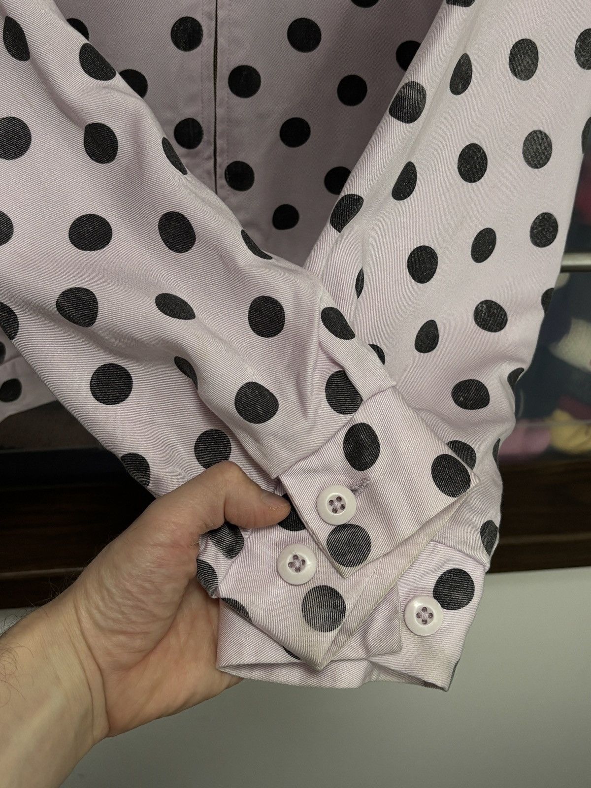Supreme Supreme SS18 Pink Polka Dot Work Vintage Bomber Coach Jacket Size US M / EU 48-50 / 2 - 4 Thumbnail