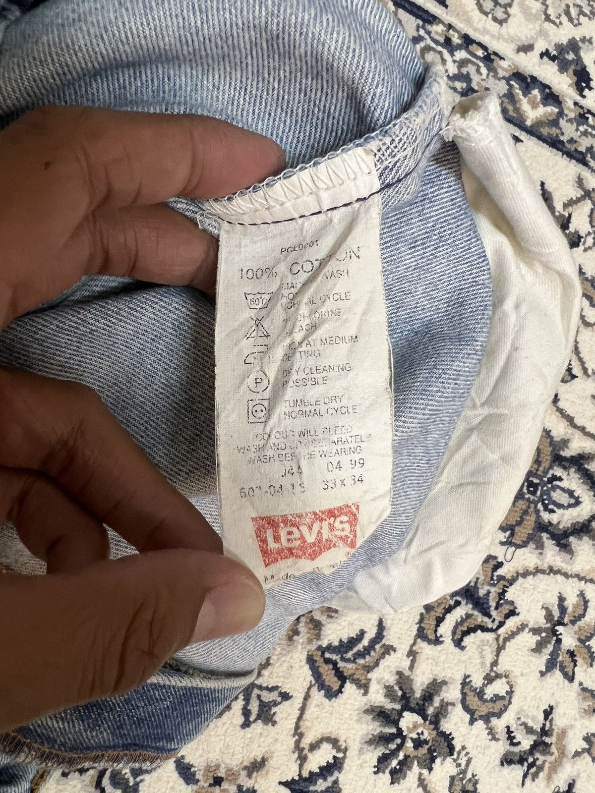 Levi's Levis Orange Tab Distressed Denim Size US 33 - 15 Thumbnail