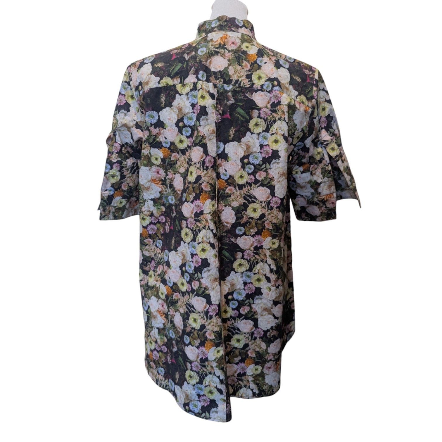 Adam Lippes Adam Lippes Putnam & Putnam Floral Printed Trapeze Blouse Size XS / US 0-2 / IT 36-38 - 7 Thumbnail