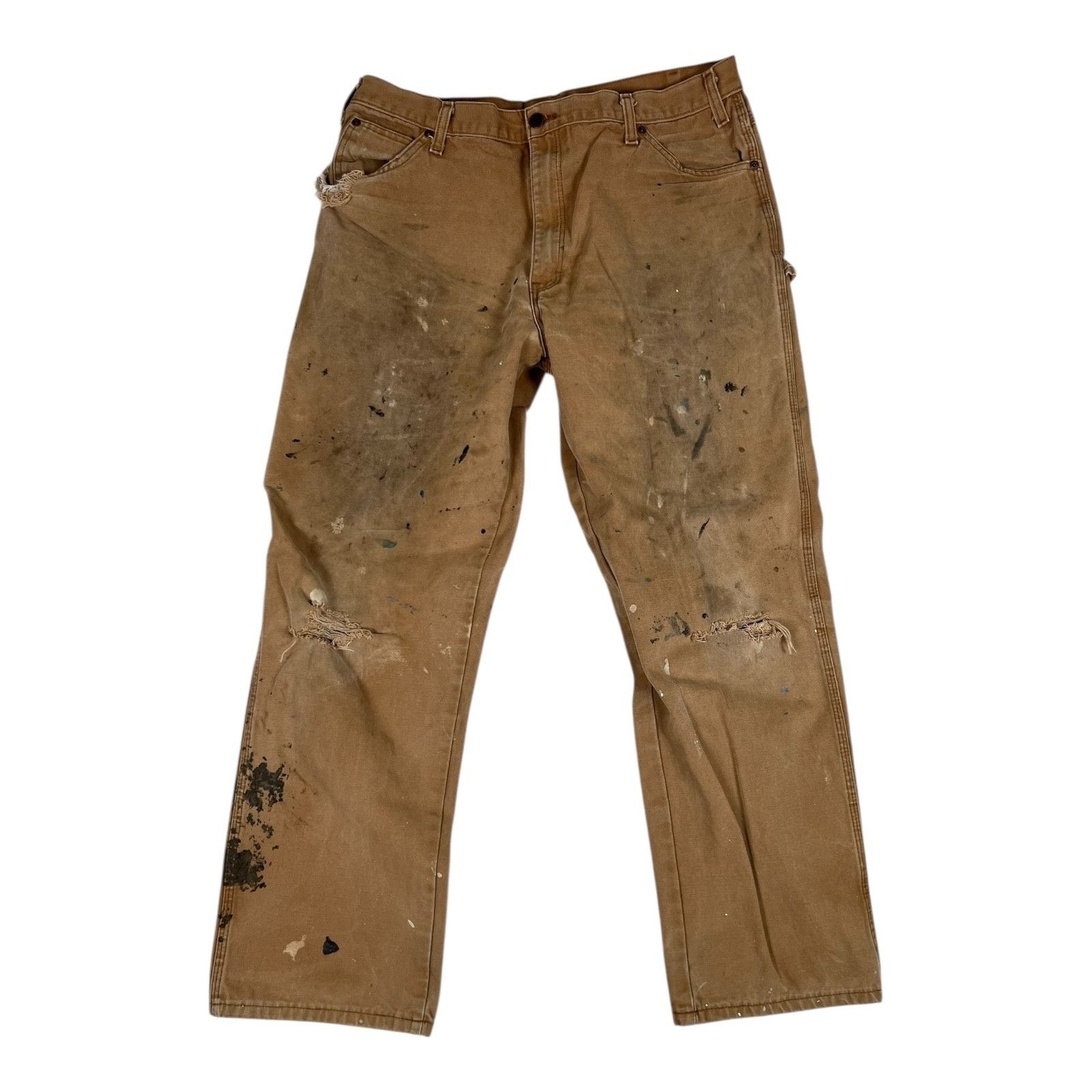 Dickies Dickies Carpenter Canvas Pants Workwear Utility Brown Size 3 Size US 36 / EU 52 - 1 Thumbnail