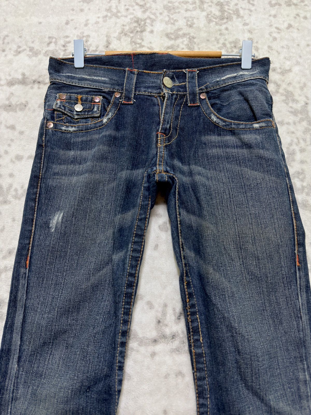 True Religion Flared TRUE RELIGION Distressed Low Rise Bootcut Denim Size US 29 - 3 Thumbnail