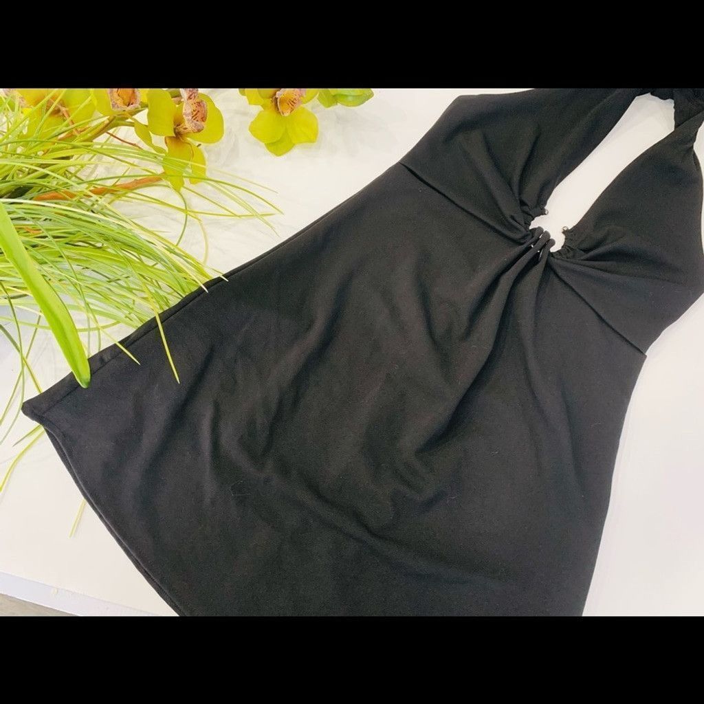 Zara Zara BN Black Halter dress Size M Size M / US 6-8 / IT 42-44 - 2 Thumbnail