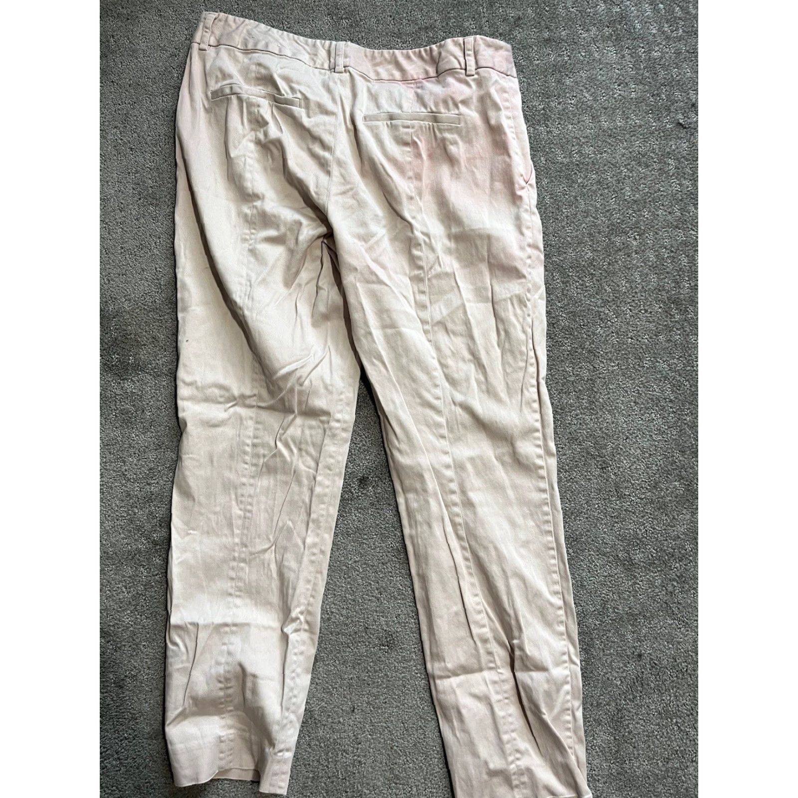 Express EXPRESS Womens Size 8 Pink Low Rise Columnist Ankle Career Dress Pants Size 30" / US 8 / IT 44 - 3 Thumbnail