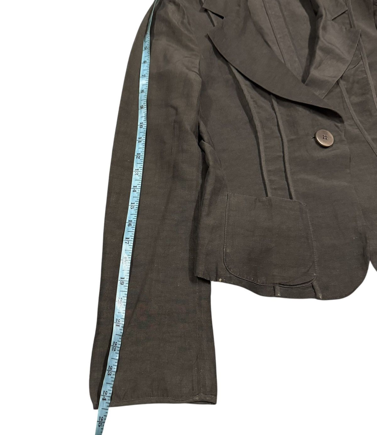 Armani Collezioni Vtg✅Luxury Armani Collezioni Silk Crop Jacket Made In Italy Size M / US 6-8 / IT 42-44 - 21 Thumbnail