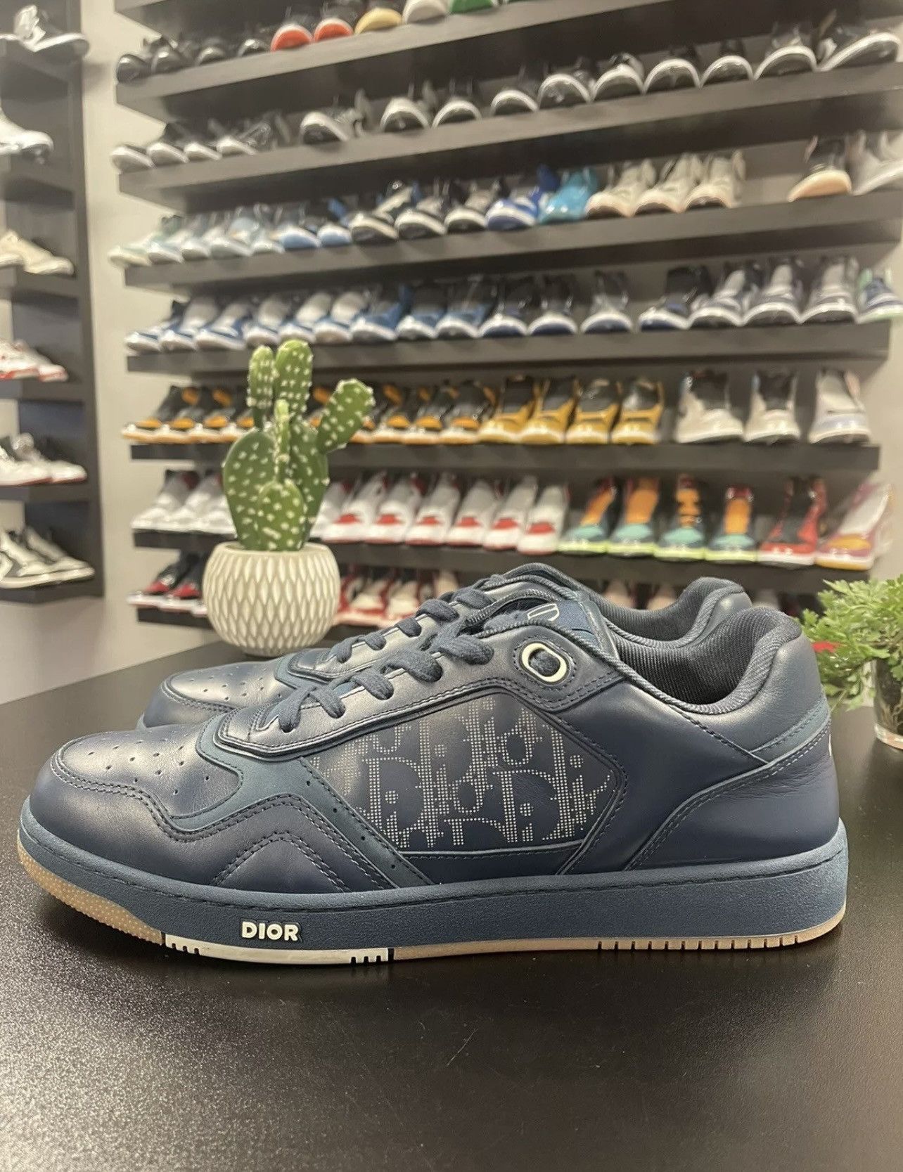 Dior Size 46EU/13 - Christian Dior Oblique Galaxy B27 Navy Size US 13 / EU 46 - 1 Thumbnail