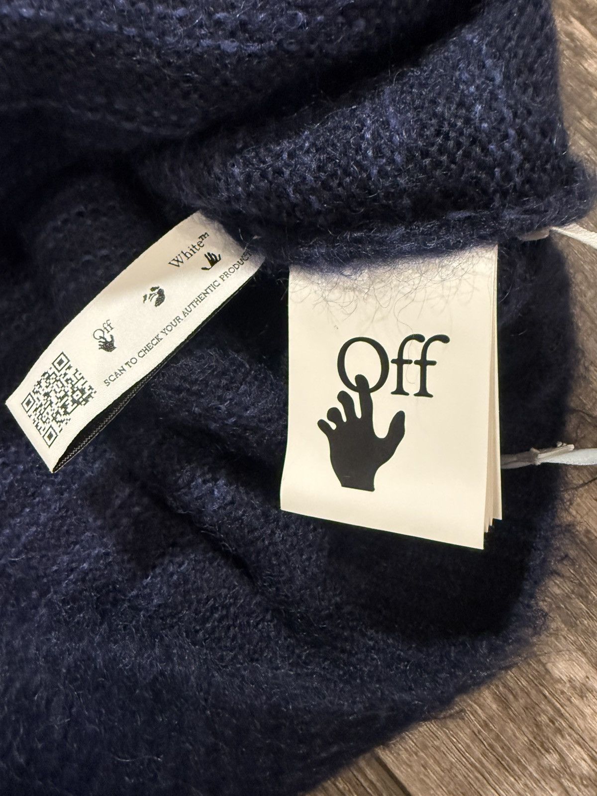 Off-White OFF-WHITE Dégradé Brushed Mohair-Blend Sweater - Blue Large Size US L / EU 52-54 / 3 - 4 Thumbnail