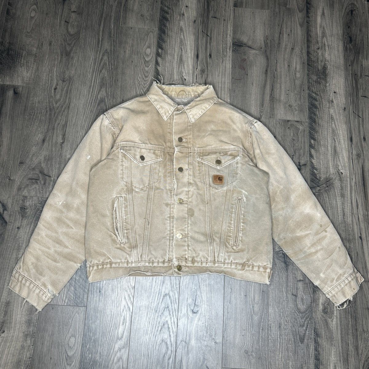 Carhartt Carhartt distressed trucker jacket Size US L / EU 52-54 / 3 - 1 Thumbnail