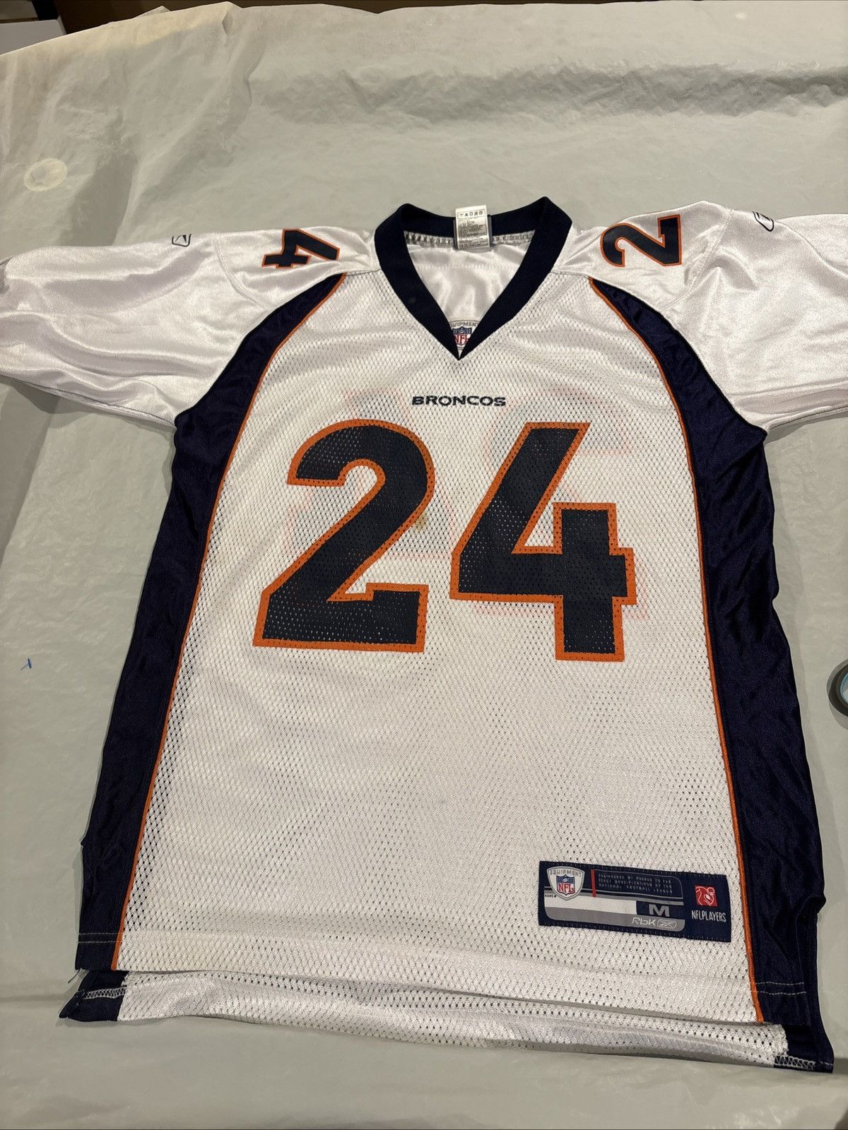 Reebok Champ Bailey 24 Denver Broncos Authentic Reebok Jersey Sz M Size US M / EU 48-50 / 2 - 1 Thumbnail
