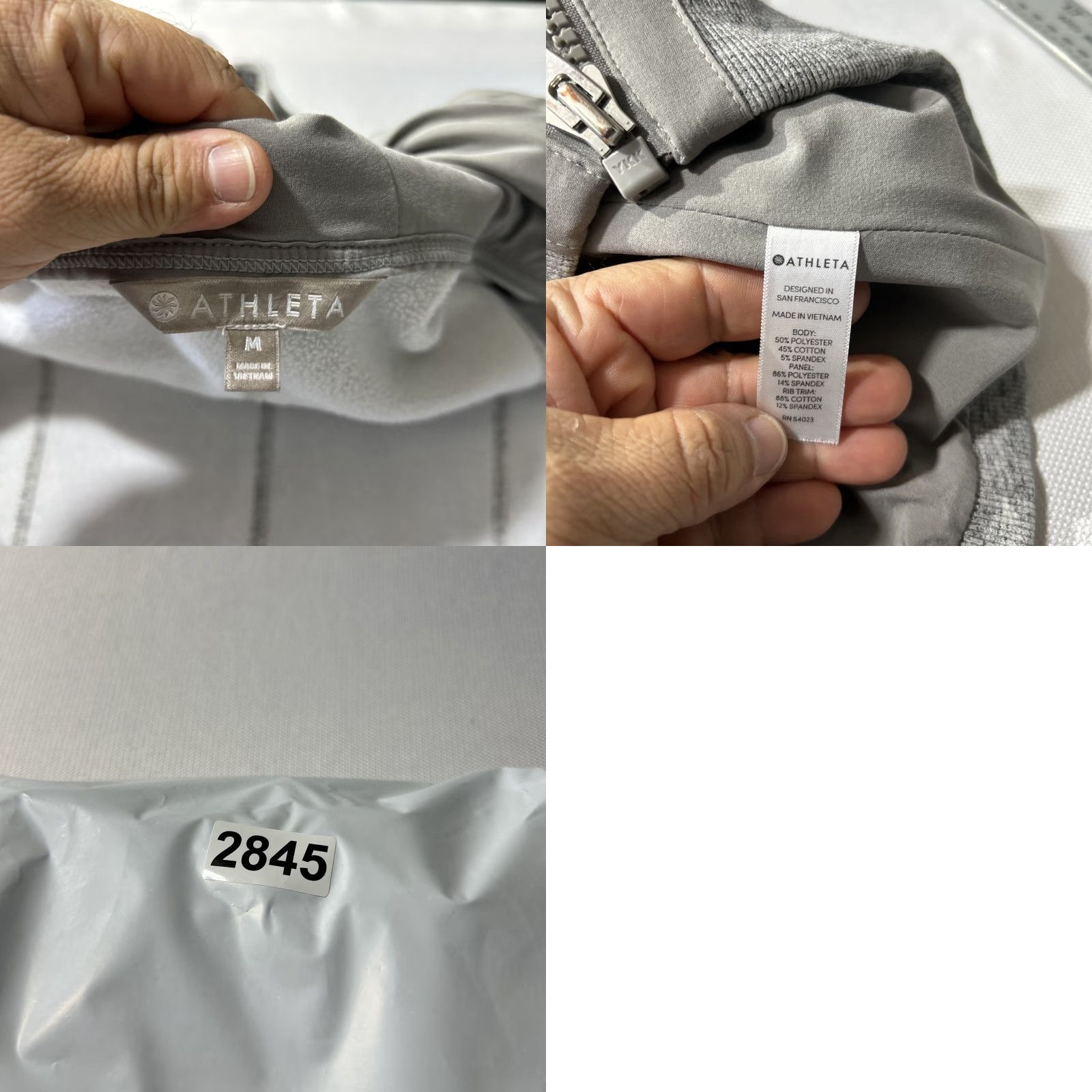 Athleta Athleta Stronger Hoodie Jacket Gray Women Sz M Full Zip Hooded Fitted Training Jacket Size M / US 6-8 / IT 42-44 - 8 Thumbnail