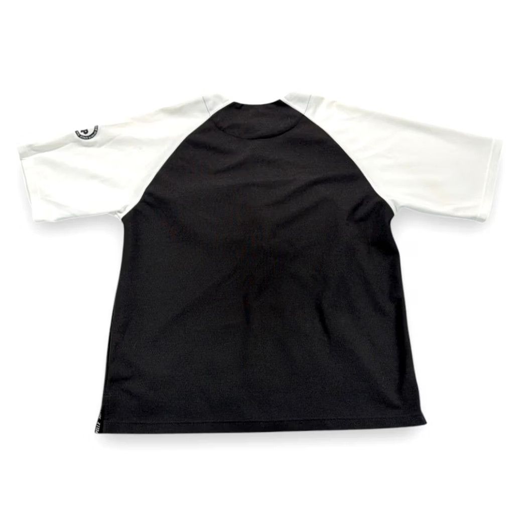 Pelle Pelle VINTAGE Pelle Pelle Baseball Jersey Adult XL Black 90s Hip Hop Logo Embroidered Sleeve Patch 26 Chest Long Sleeve Button Front Size US XL / EU 56 / 4 - 3 Thumbnail