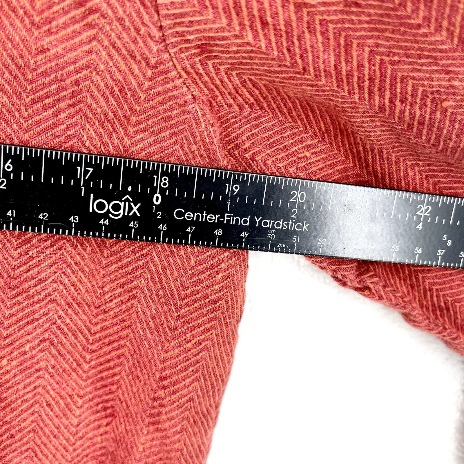 FLAX Flax Coral Linen Lightweight 3/4 Sleeve Swoop Neck Top - S Size S / US 4 / IT 40 - 3 Thumbnail