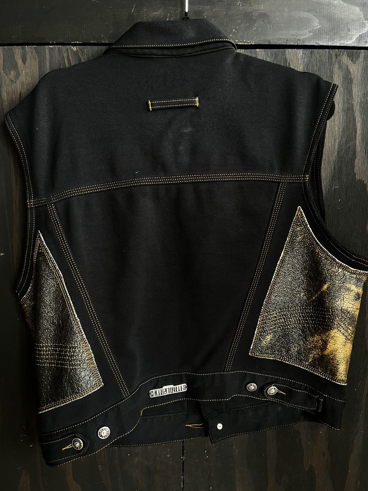 Jean Paul Gaultier Old JPG jeans vest. Cool hardware, leather panels Size US L / EU 52-54 / 3 - 4 Thumbnail