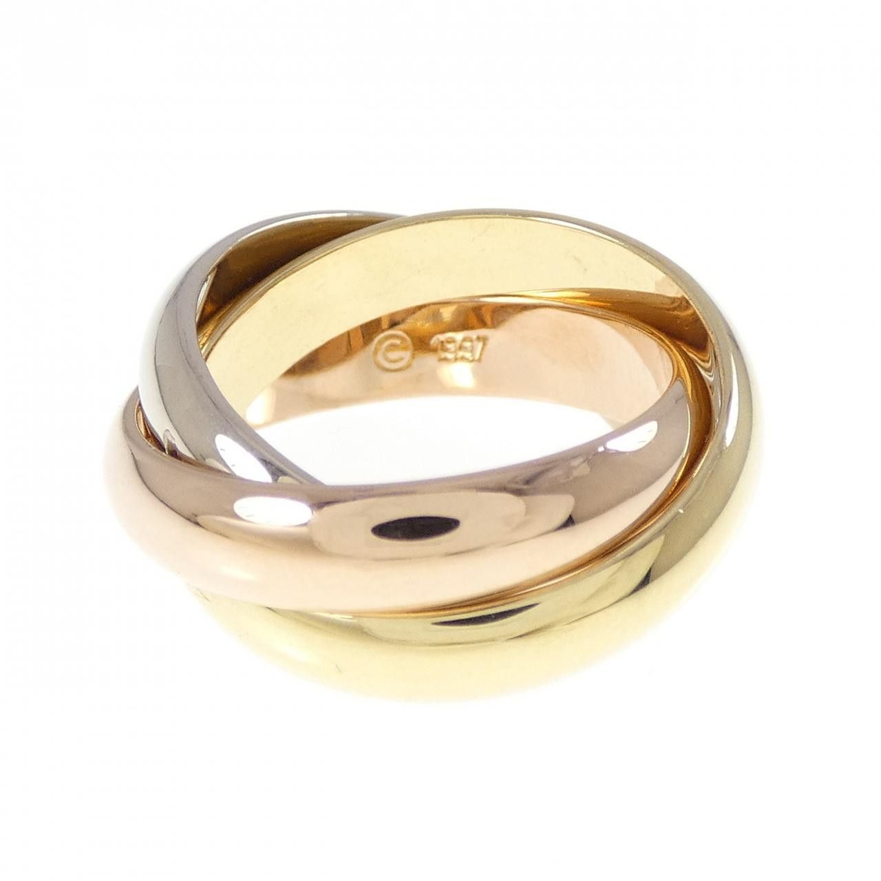 Cartier Cartier Cartier Trinity Au750 Ring Size 10 Metal Ring DUTY FREE for USA Size ONE SIZE - 1 Thumbnail
