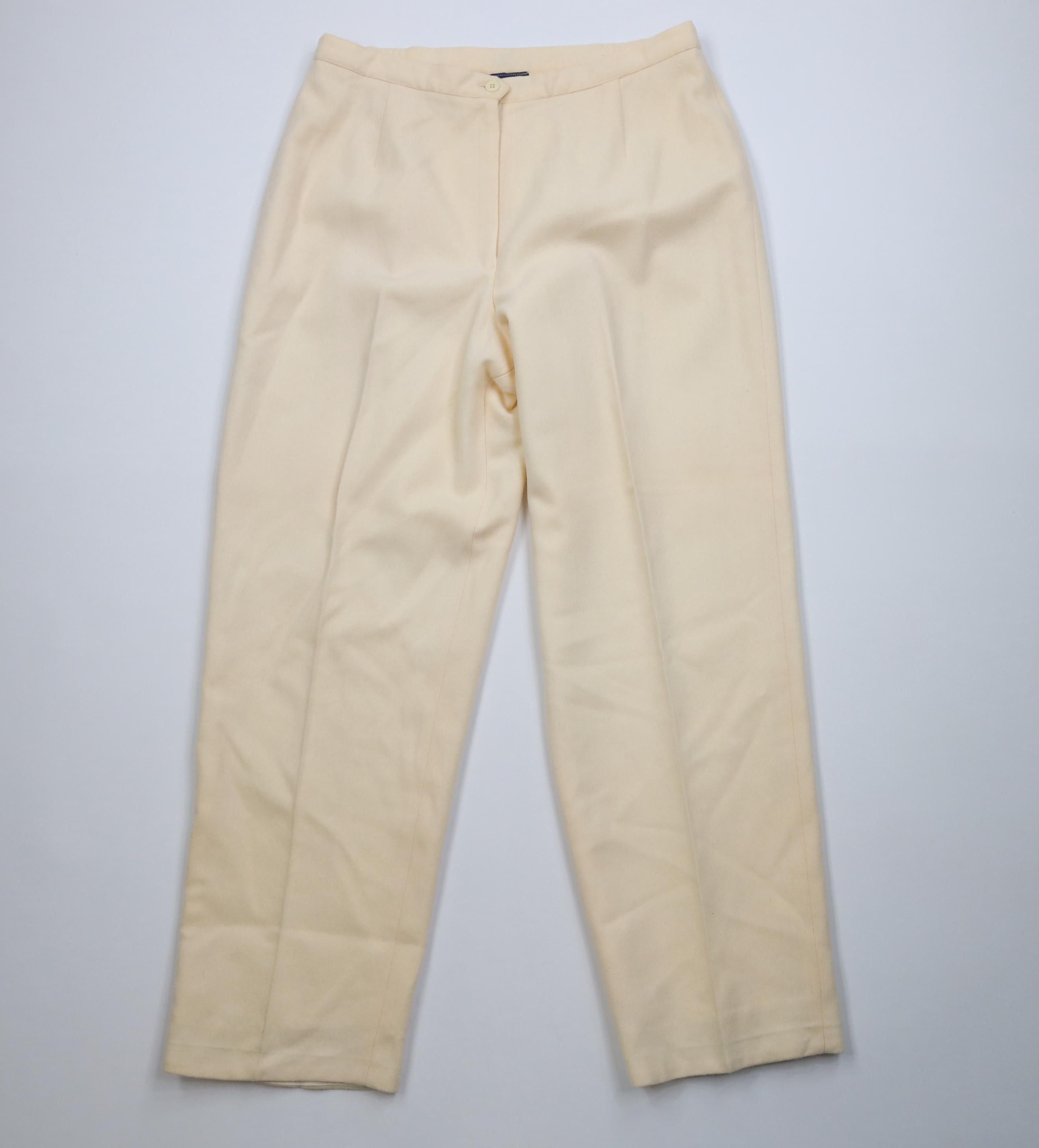 Vintage Vintage 80s 90s Streetwear Relaxed Wide Leg Pants Yellow USA Size 40" / US 18 - 1 Thumbnail