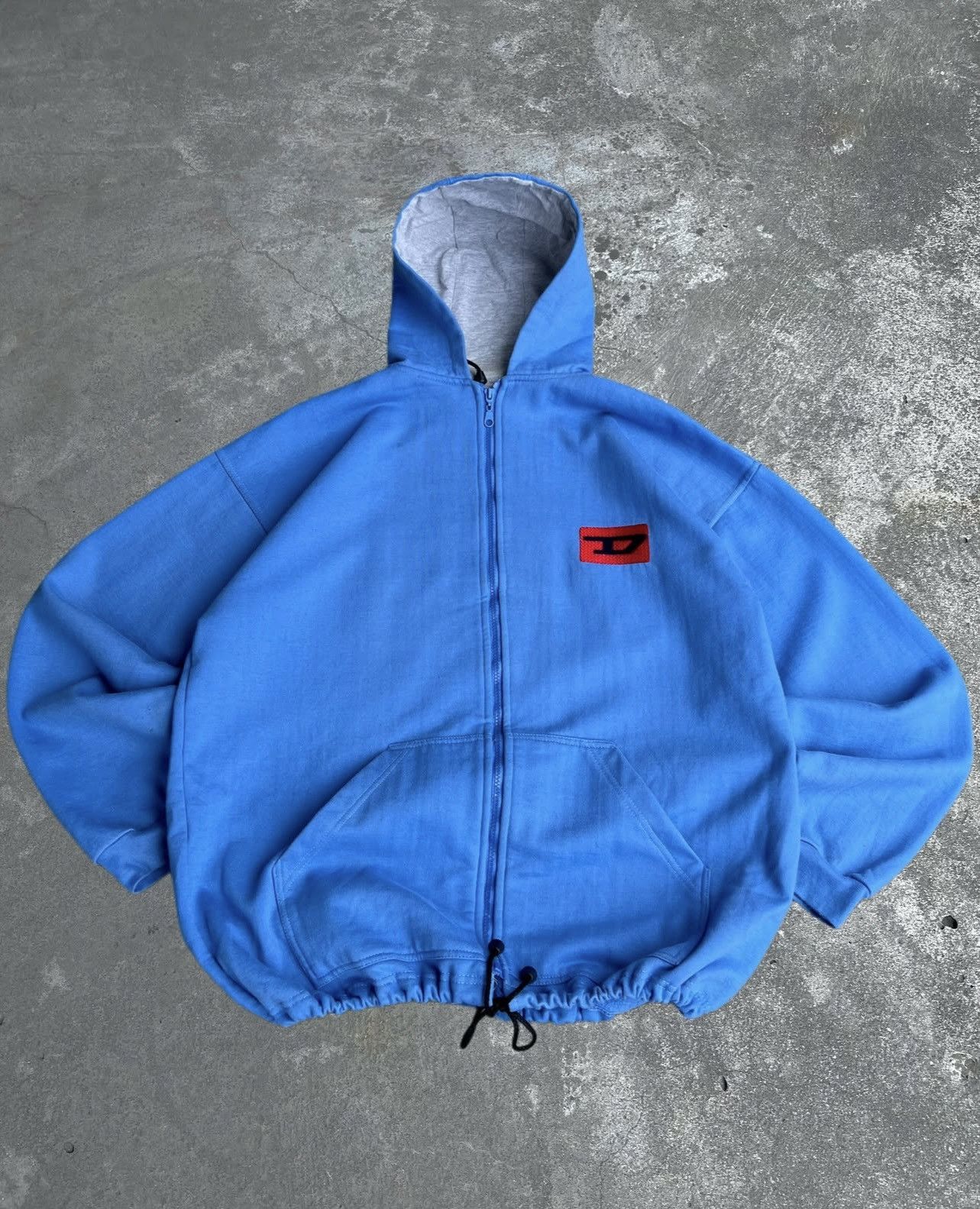 Diesel Crazy Vintage Diesel Zip Hoodie Big Logo Archive Avant Garde Size US XL / EU 56 / 4 - 1 Thumbnail