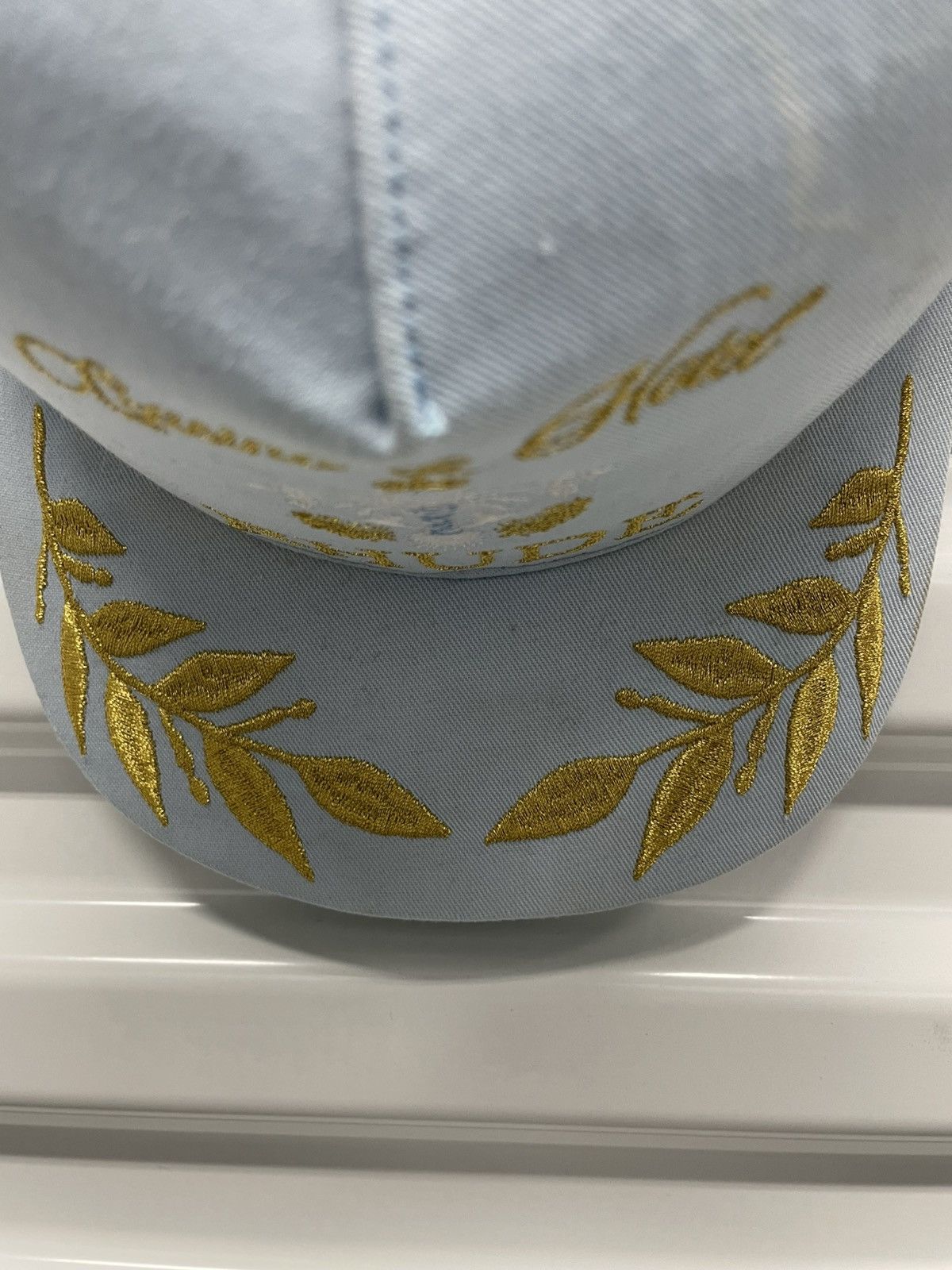 Rhude Rhude Blue & Gold Casino Crest Cap Size ONE SIZE - 6 Thumbnail