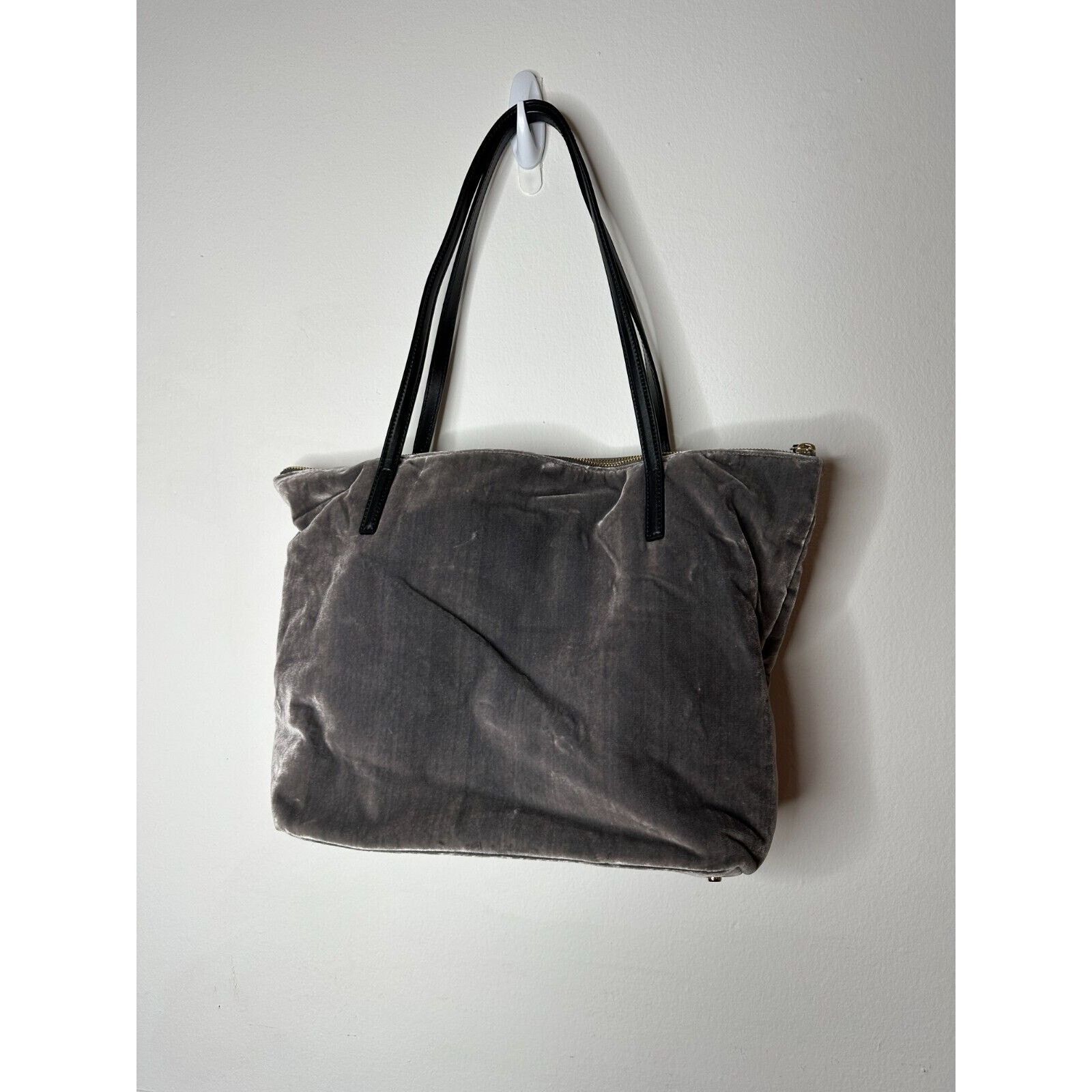 Kate Spade Kate Spade Gray Kona Dawn Place Velvet Leather Handle Tote L Size ONE SIZE - 5 Thumbnail