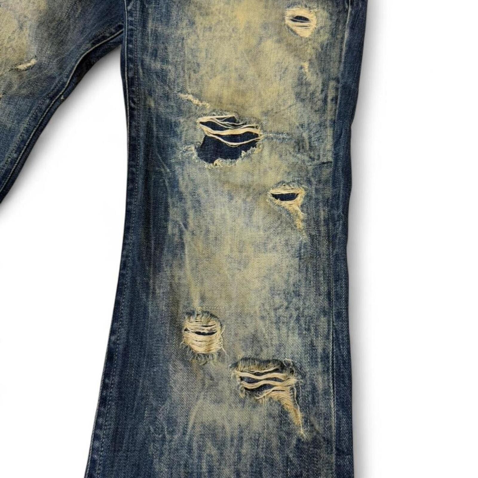 True Religion Buckaroo vintage flap pockets with stud works mud wash shade Size 29" - 4 Thumbnail