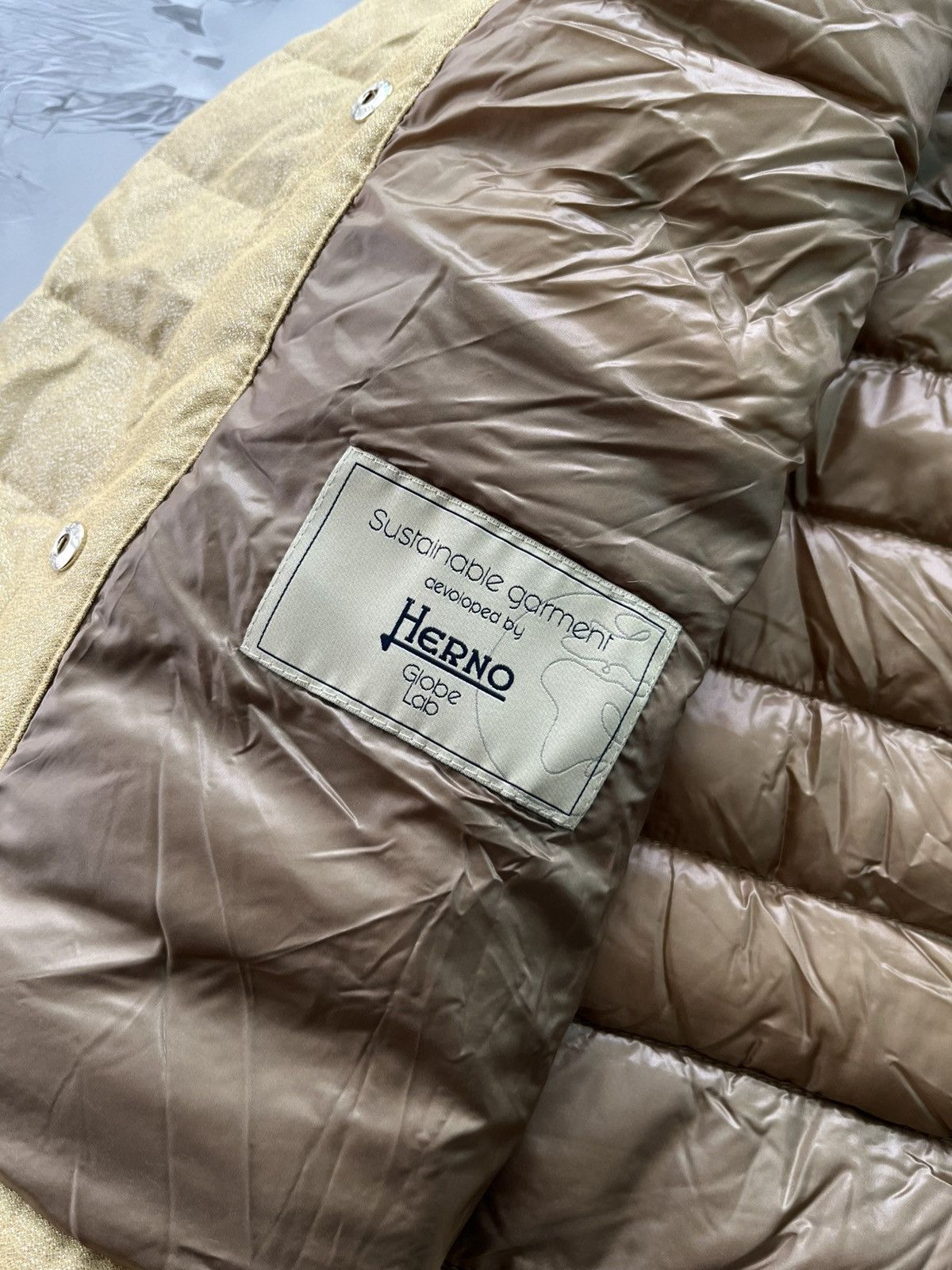 Herno HERNO Lurex Quilted Down Jacket Size: 42 Size L / US 10 / IT 46 - 8 Thumbnail